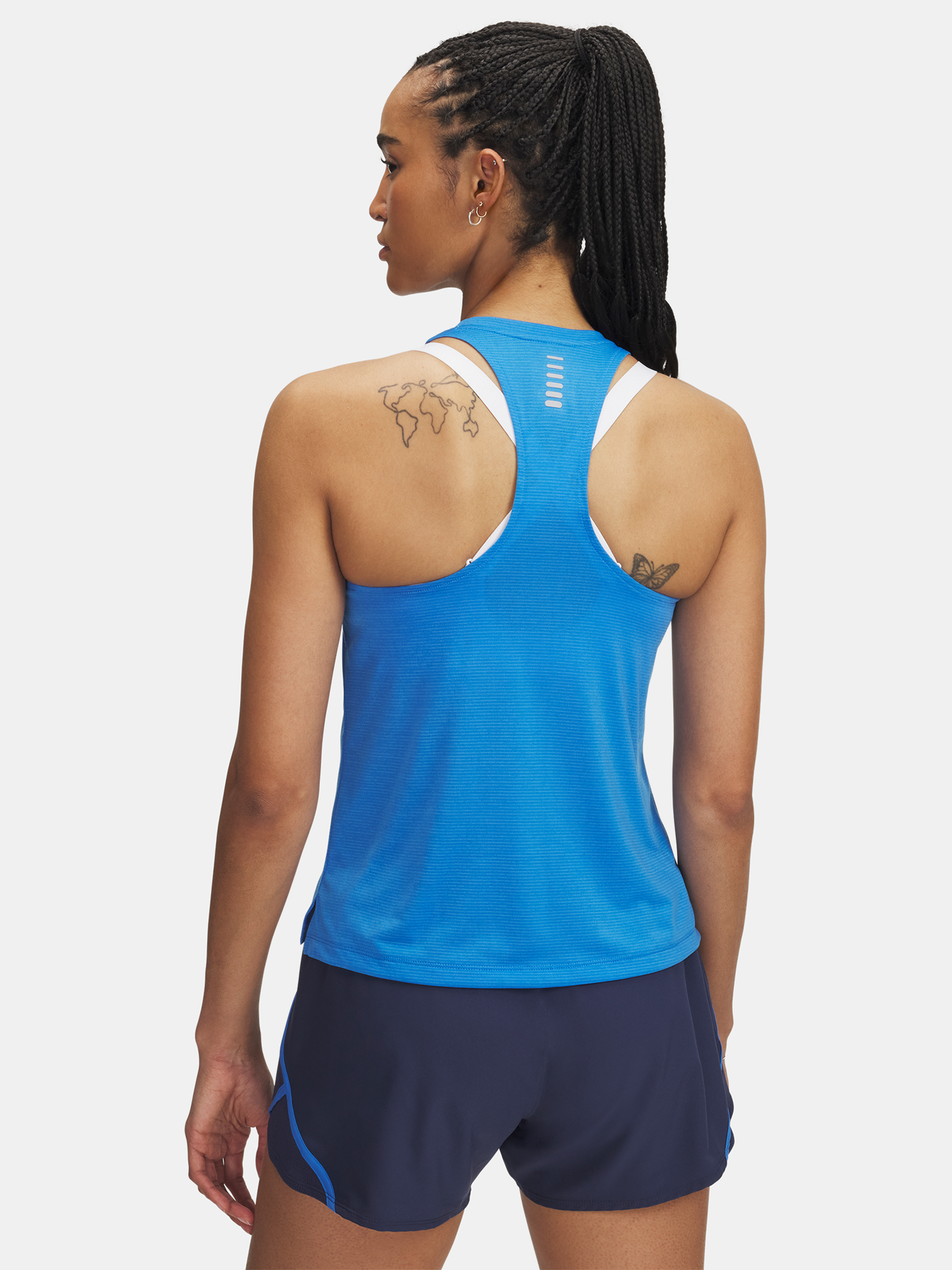 Women's tank top Under Armour UA Launch Singlet-BLU - Women's