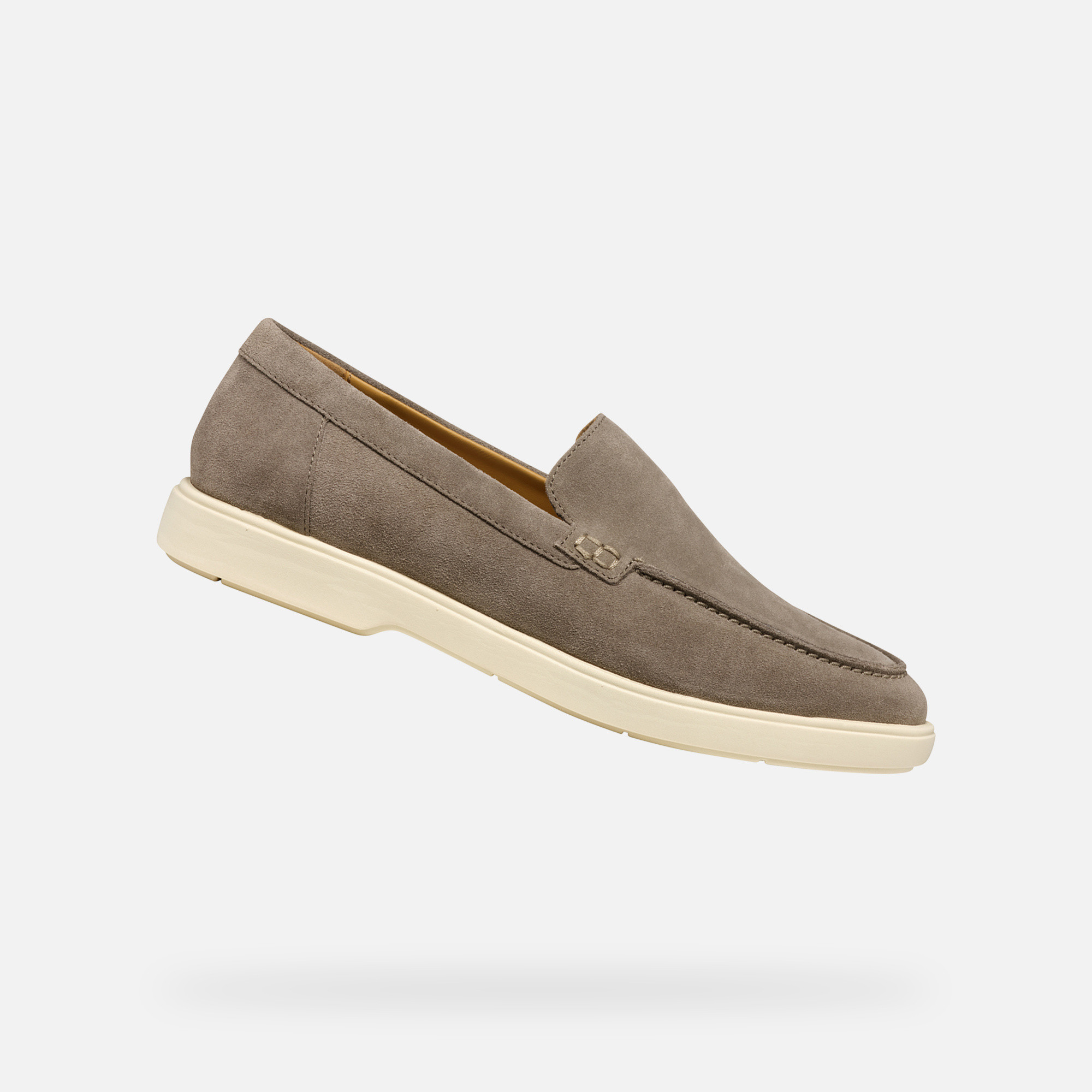 Light grey men&#039;s moccasins Geox Spherica EC17 - Men&#039;s