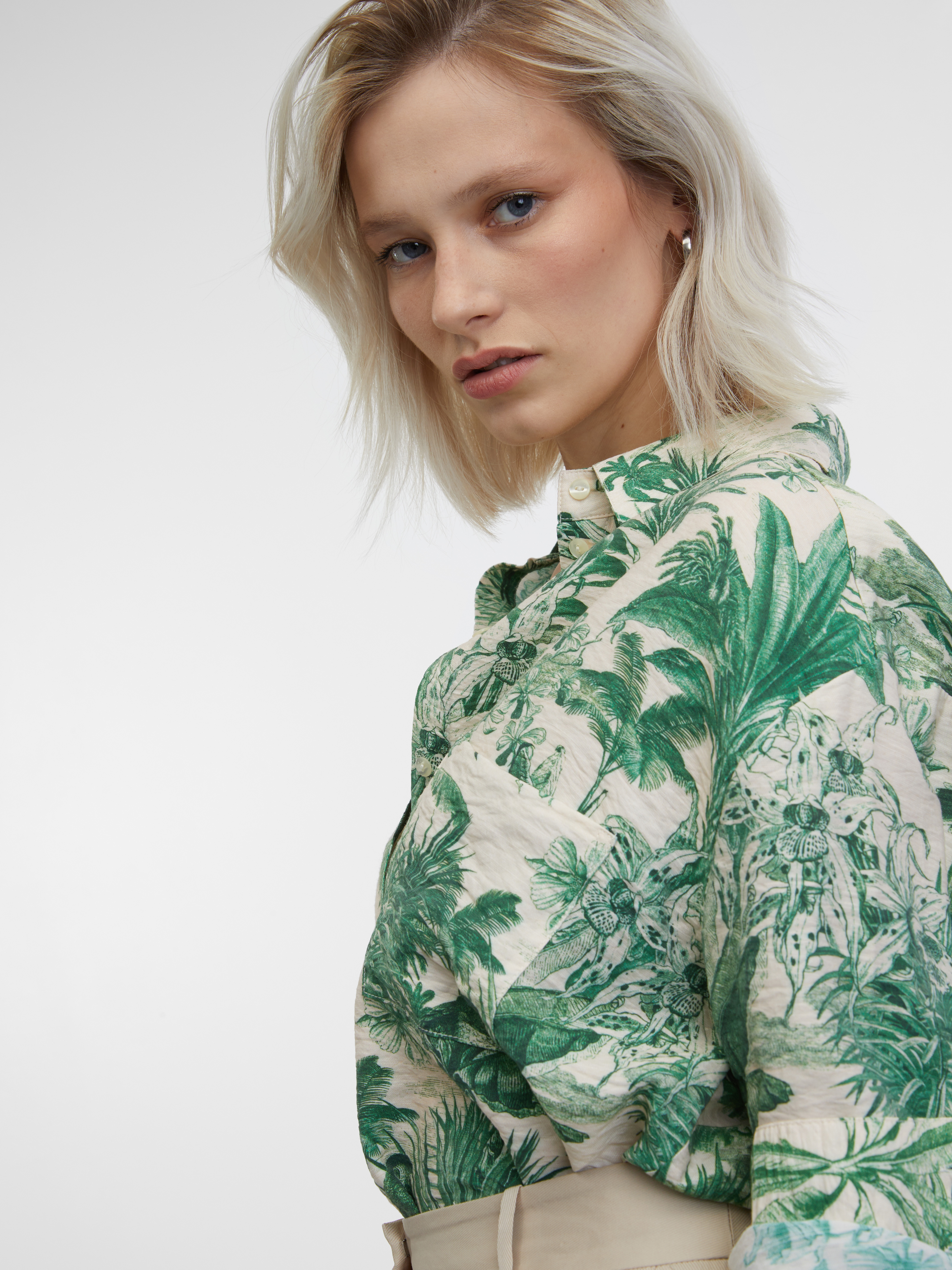 Green-beige women's shirt ORSAY - Women's