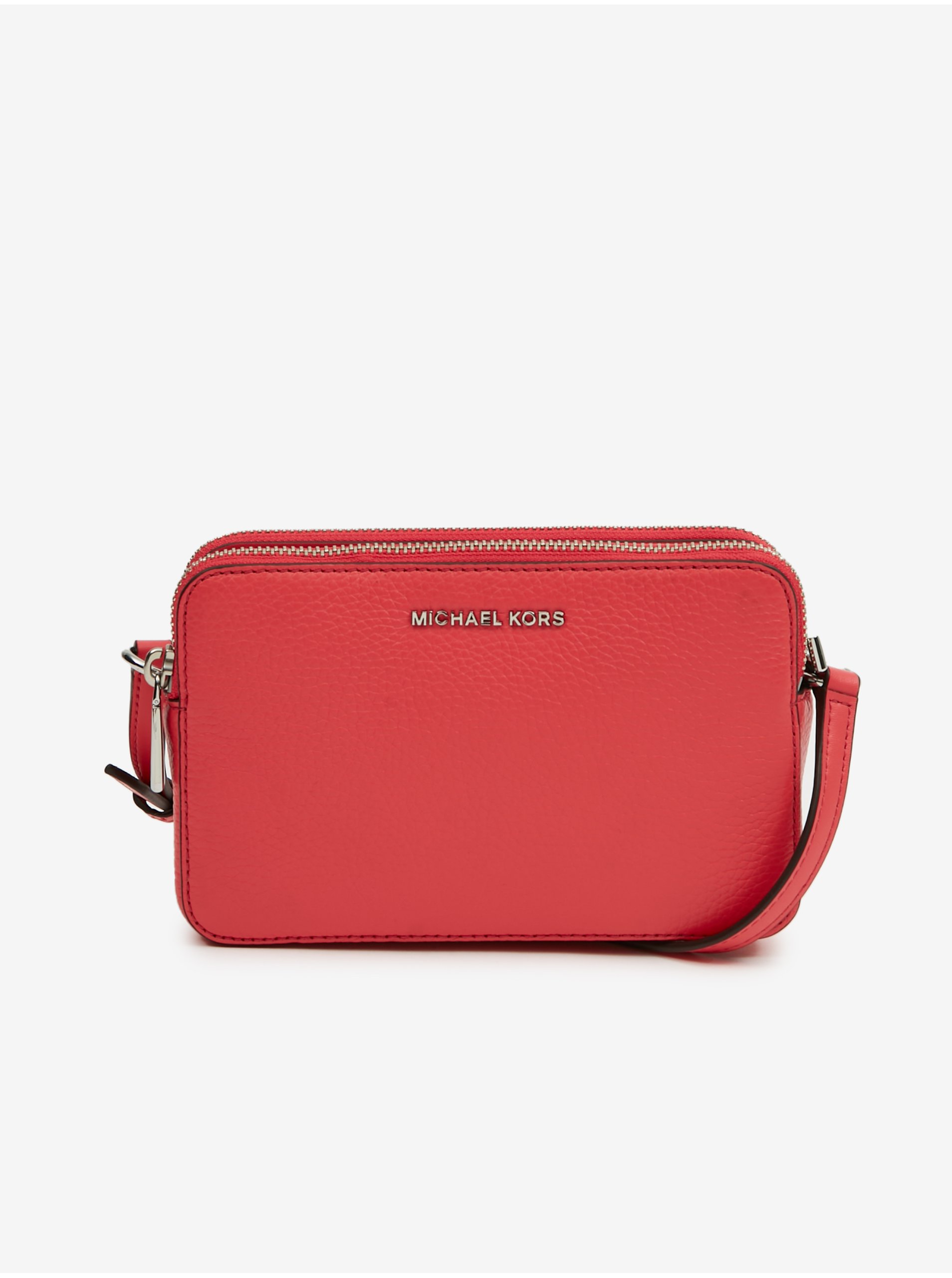 Red Women's Leather Crossbody Handbag Michael Kors Camera Xbody - Women