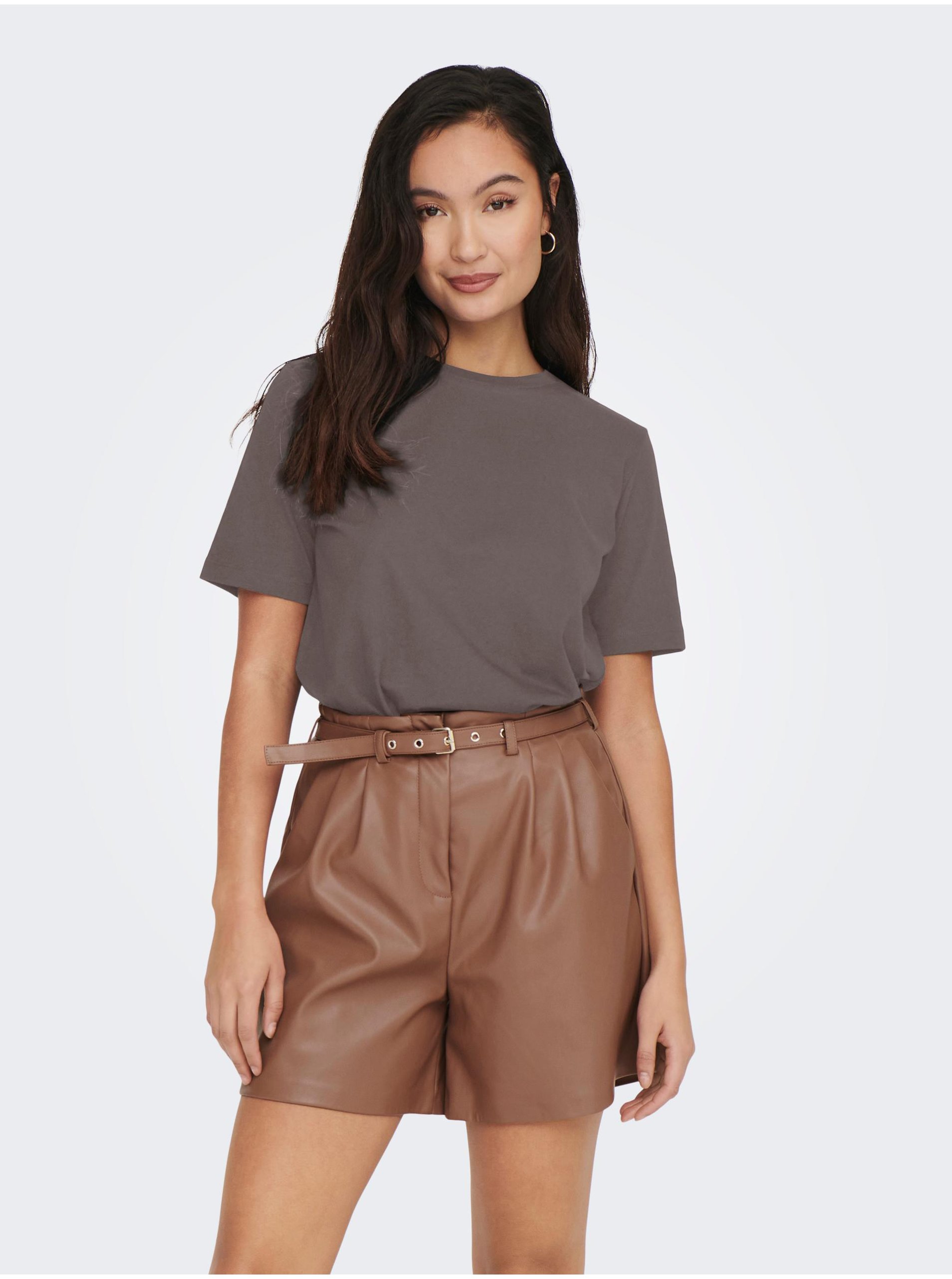 Grey women's basic T-shirt ONLY Only - Women