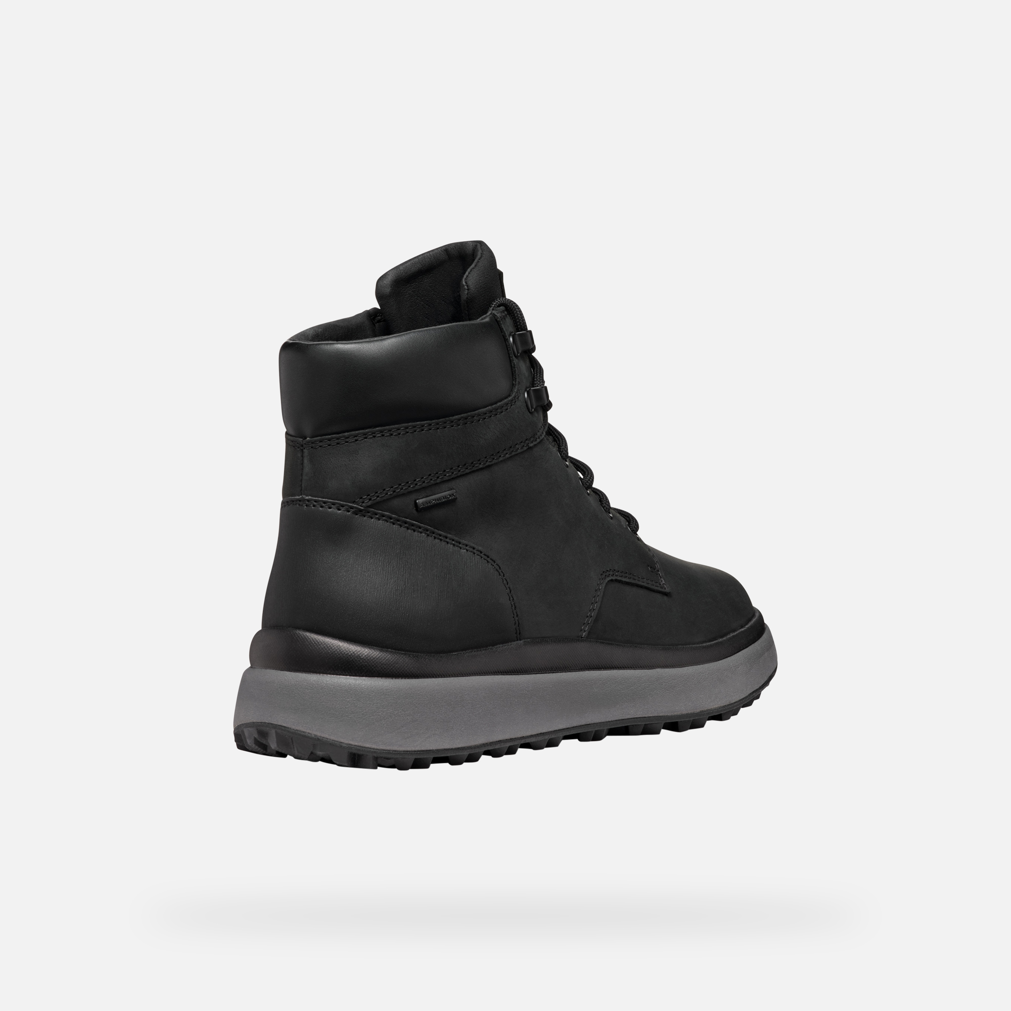Black men&#039;s ankle shoes Geox Granito + Grip B A - Men&#039;s