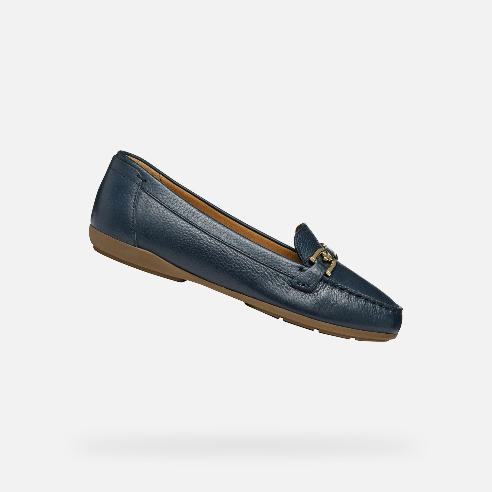 Dark blue womens moccasins Geox Annytah Moc - Womens