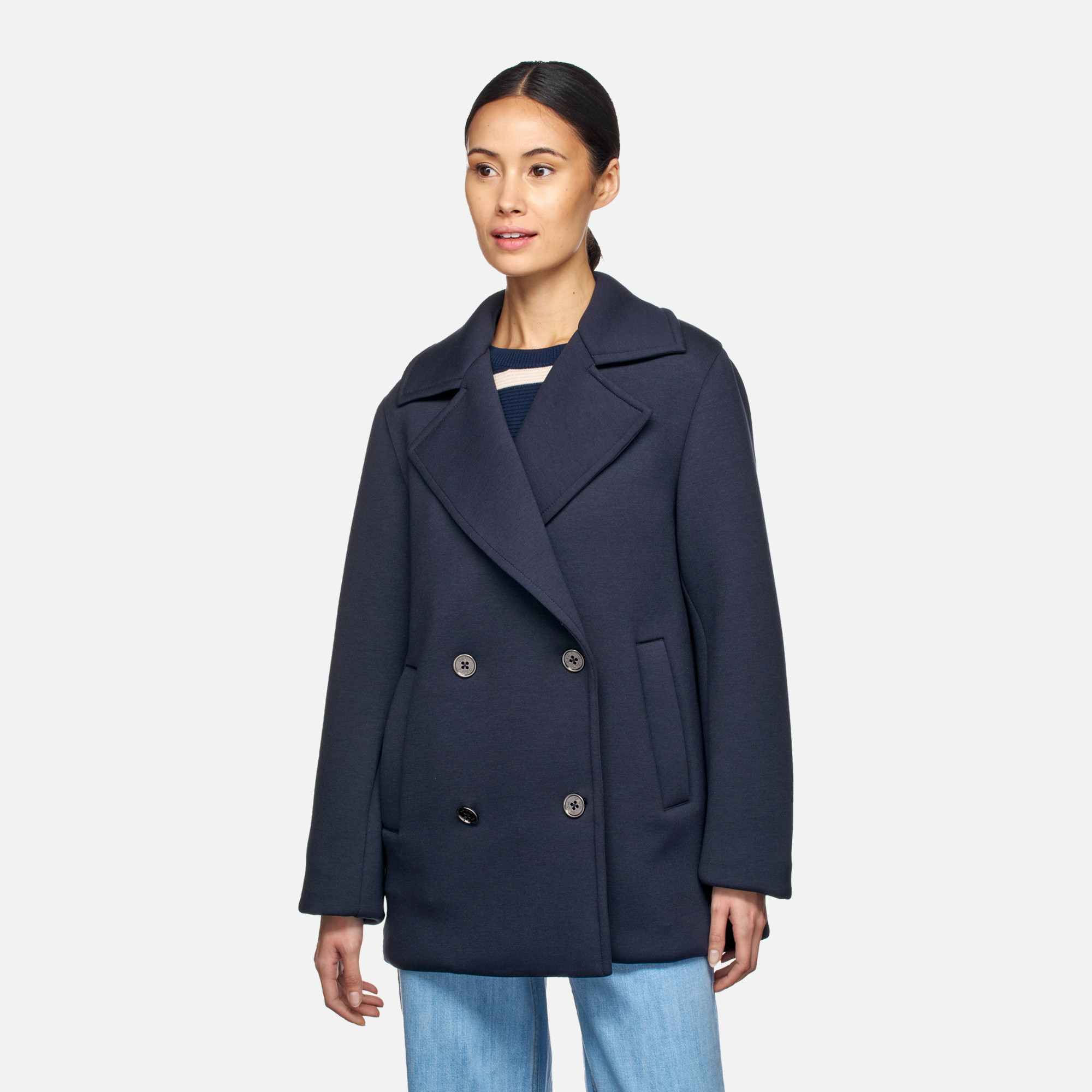 Dark blue women&#039;s coat Geox Gardenia - Women&#039;s