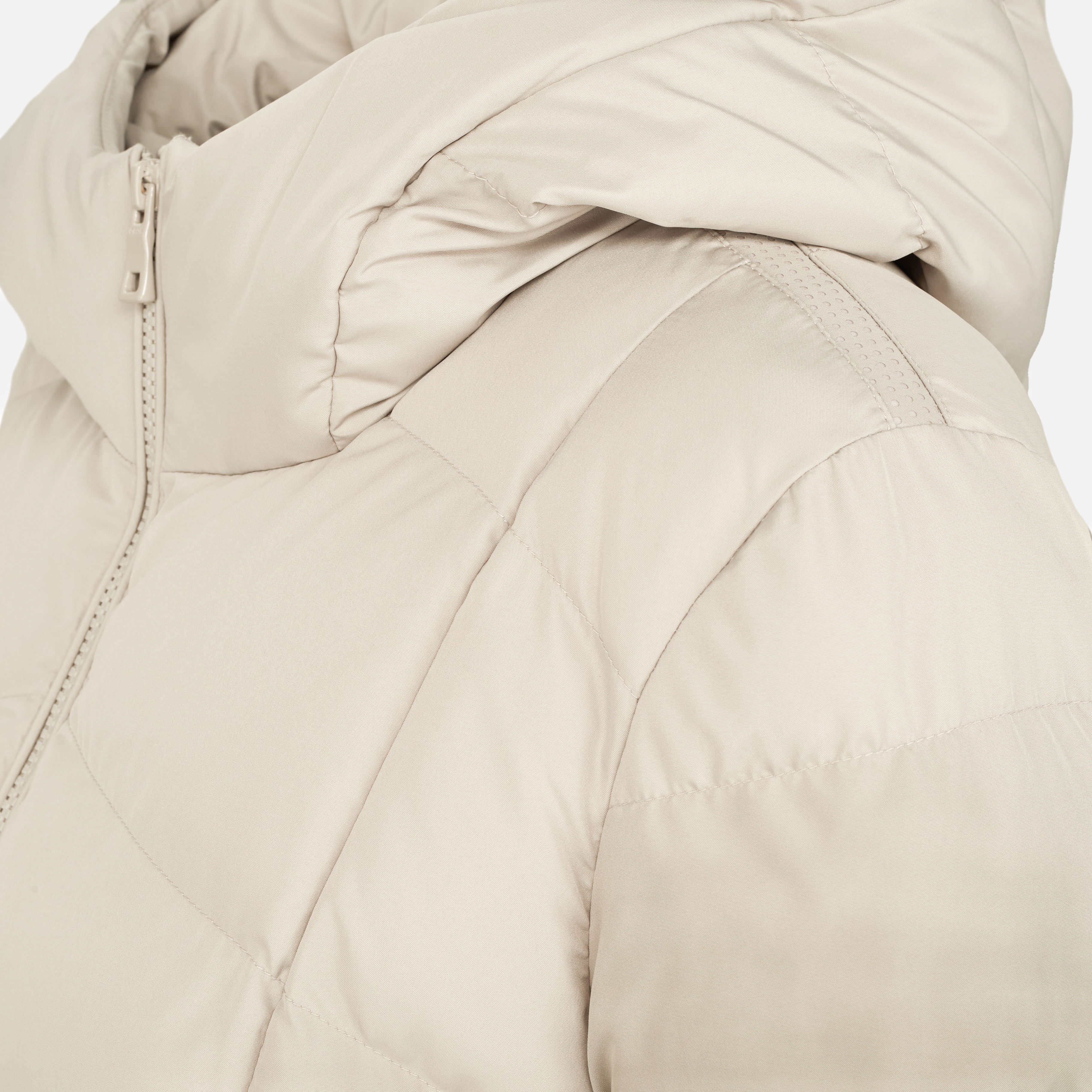 Beige Women's Quilted Jacket Geox Anylla - Women's