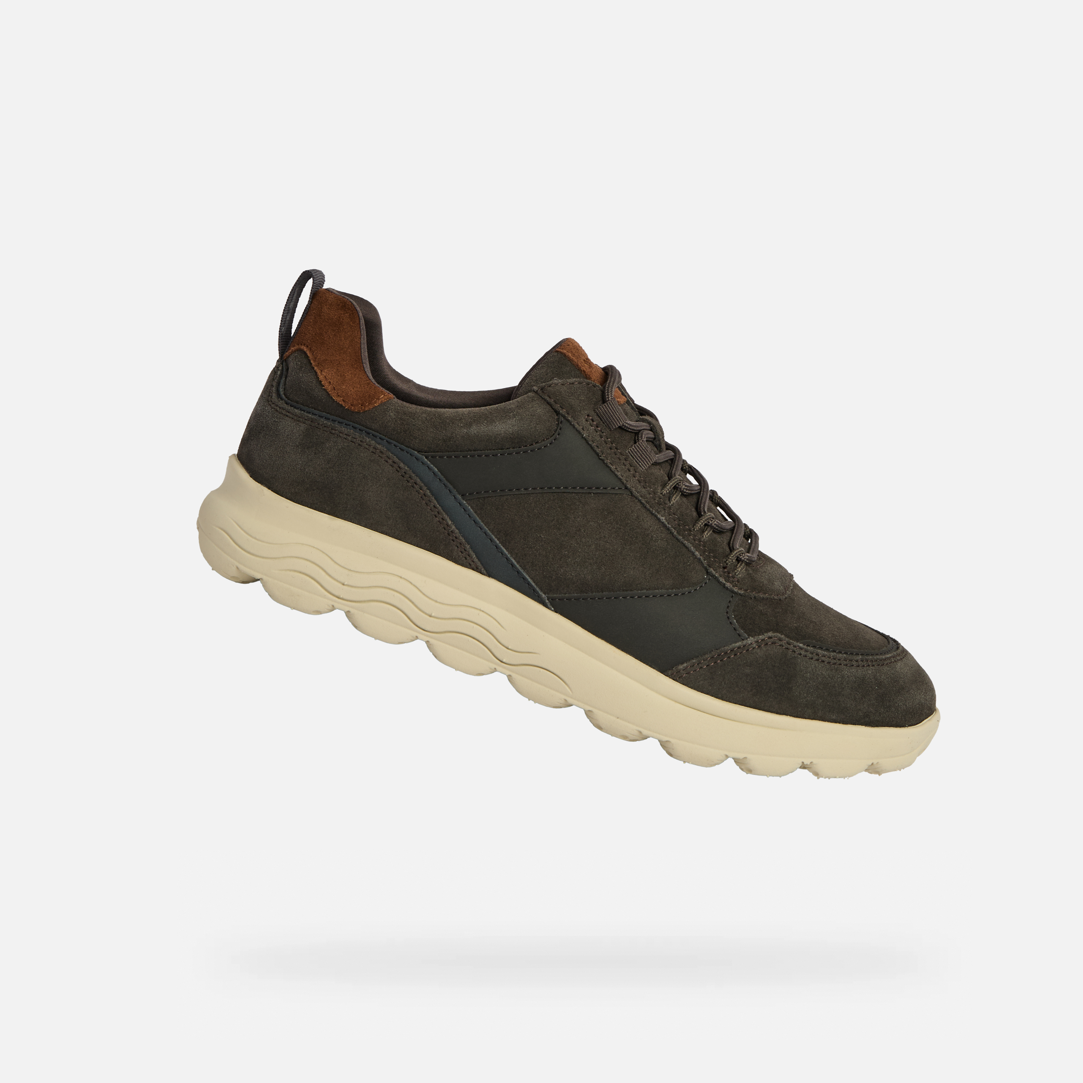Grey mens sneakers Geox Spherica - Mens