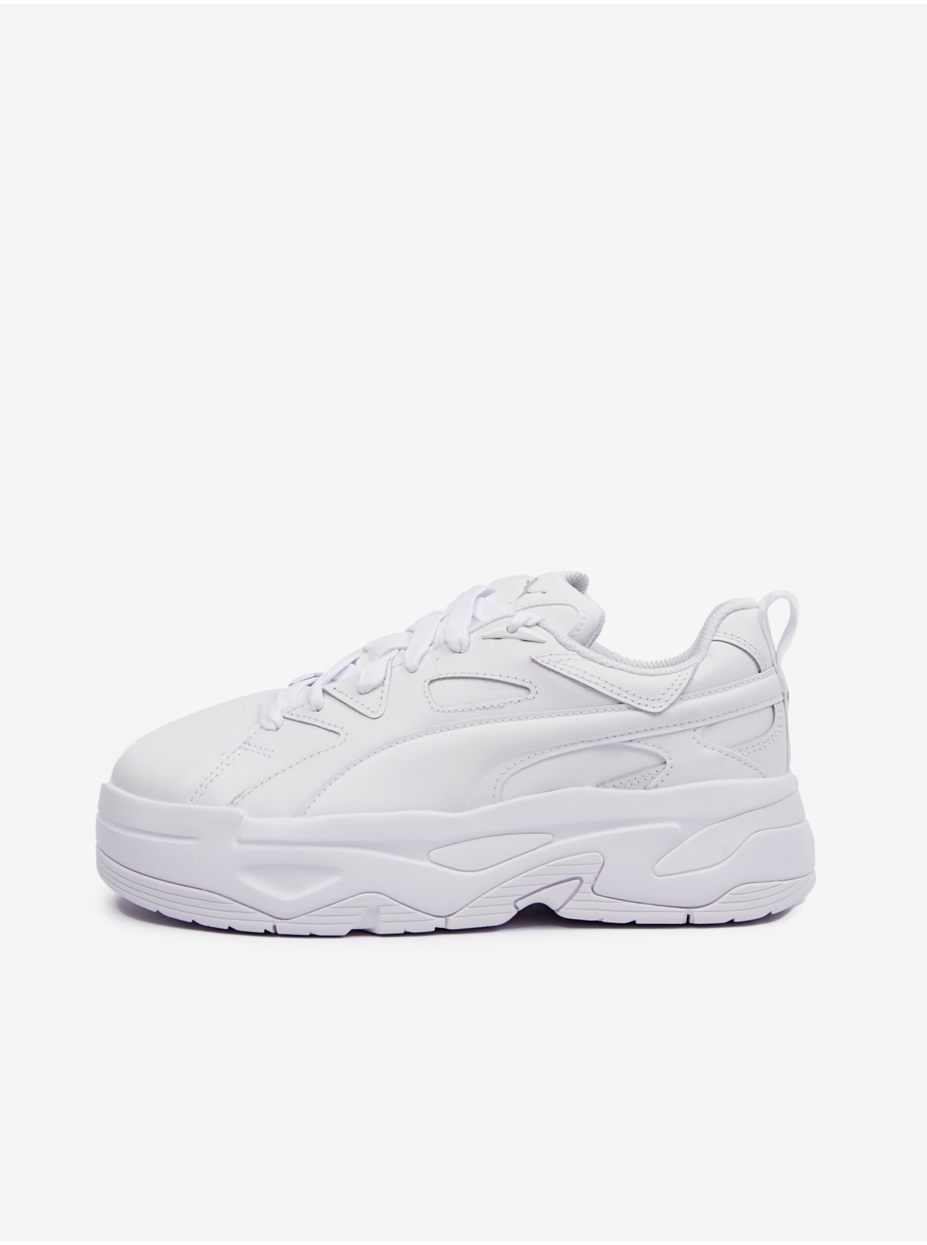 White women's sneakers with leather details Puma BLSTR Dresscode Wns - Women