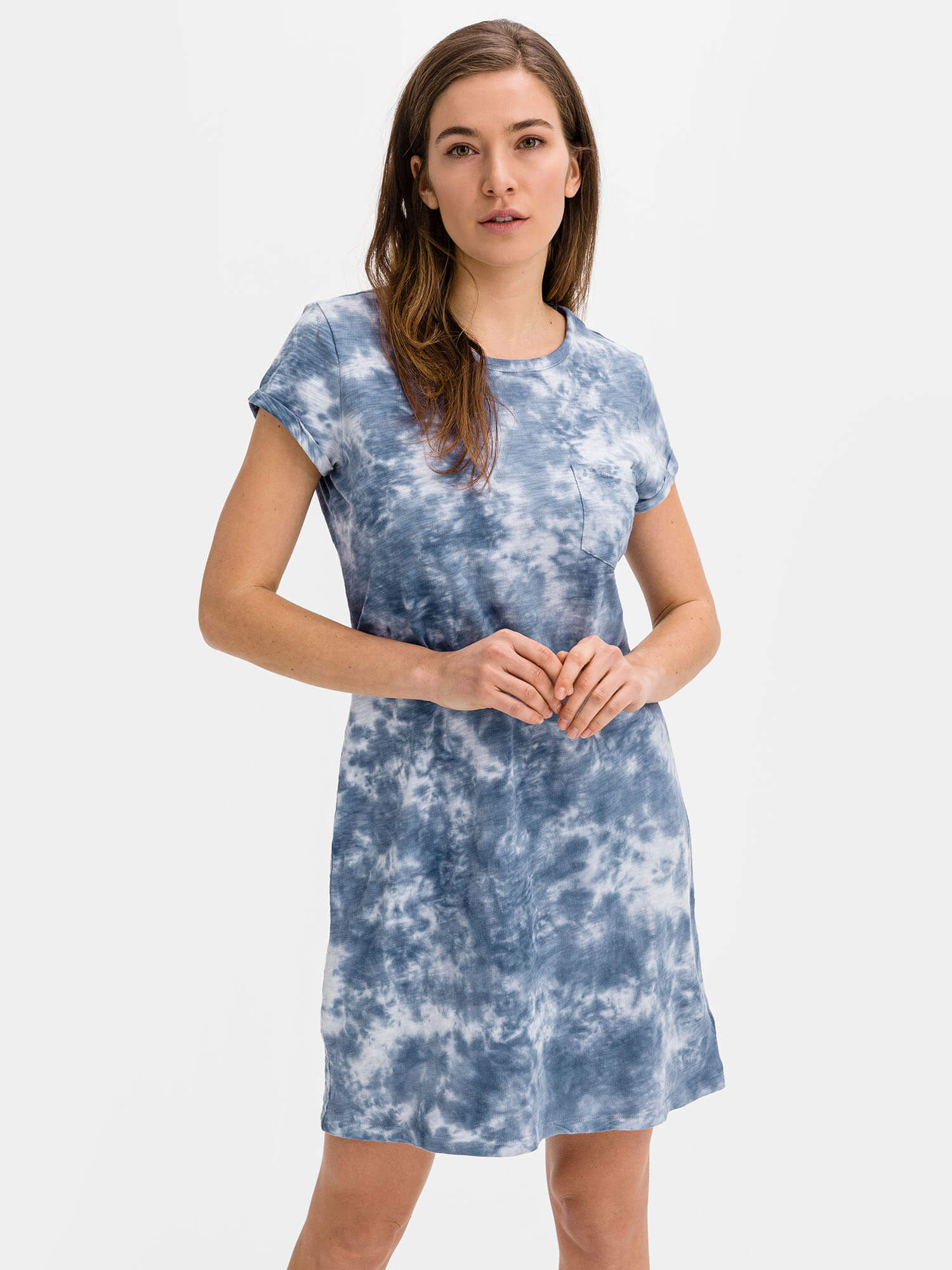 GAP Šaty v-ss pkt tee dress