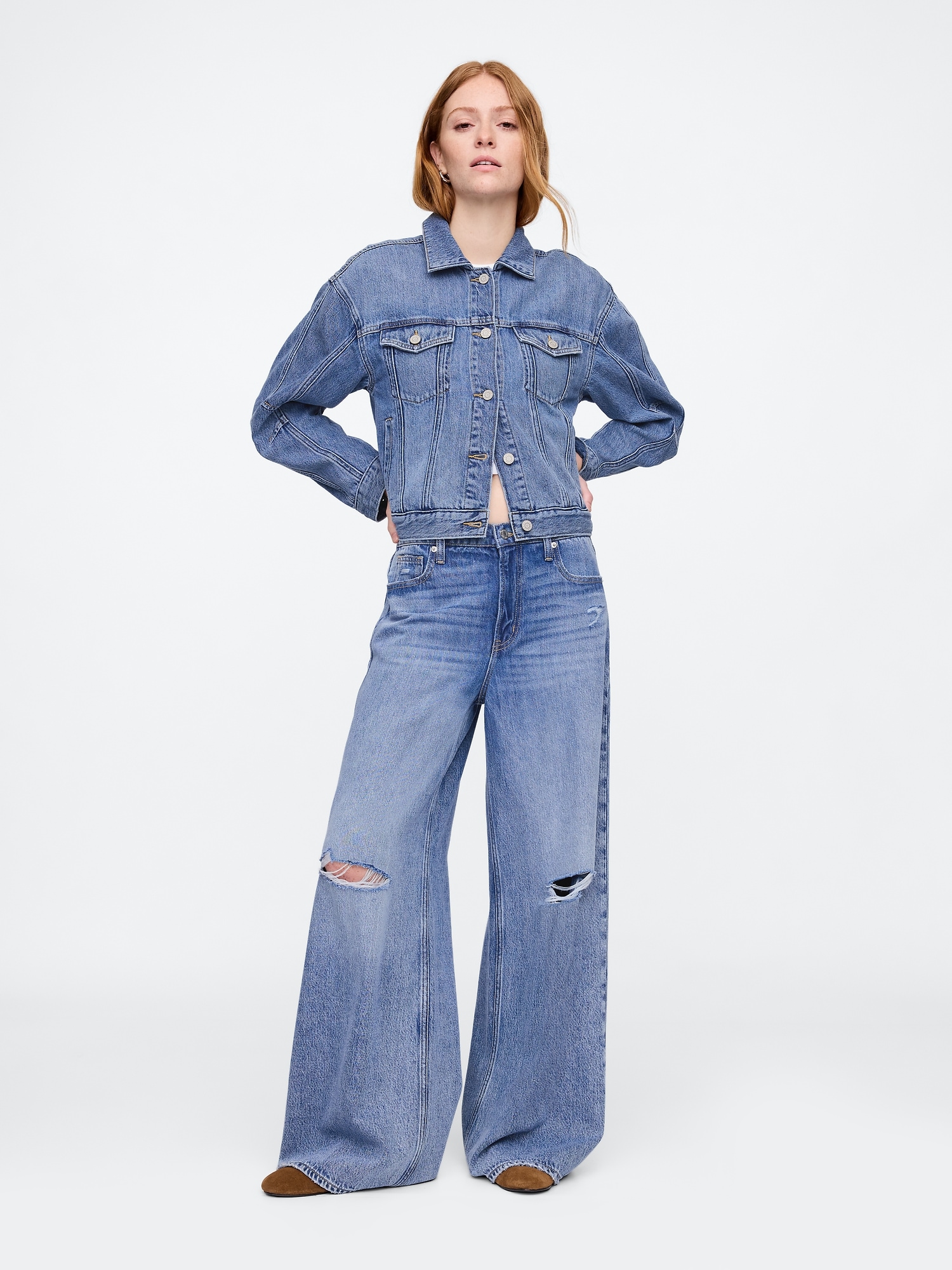 GAP Denim Jacket SuperSoft - Women's