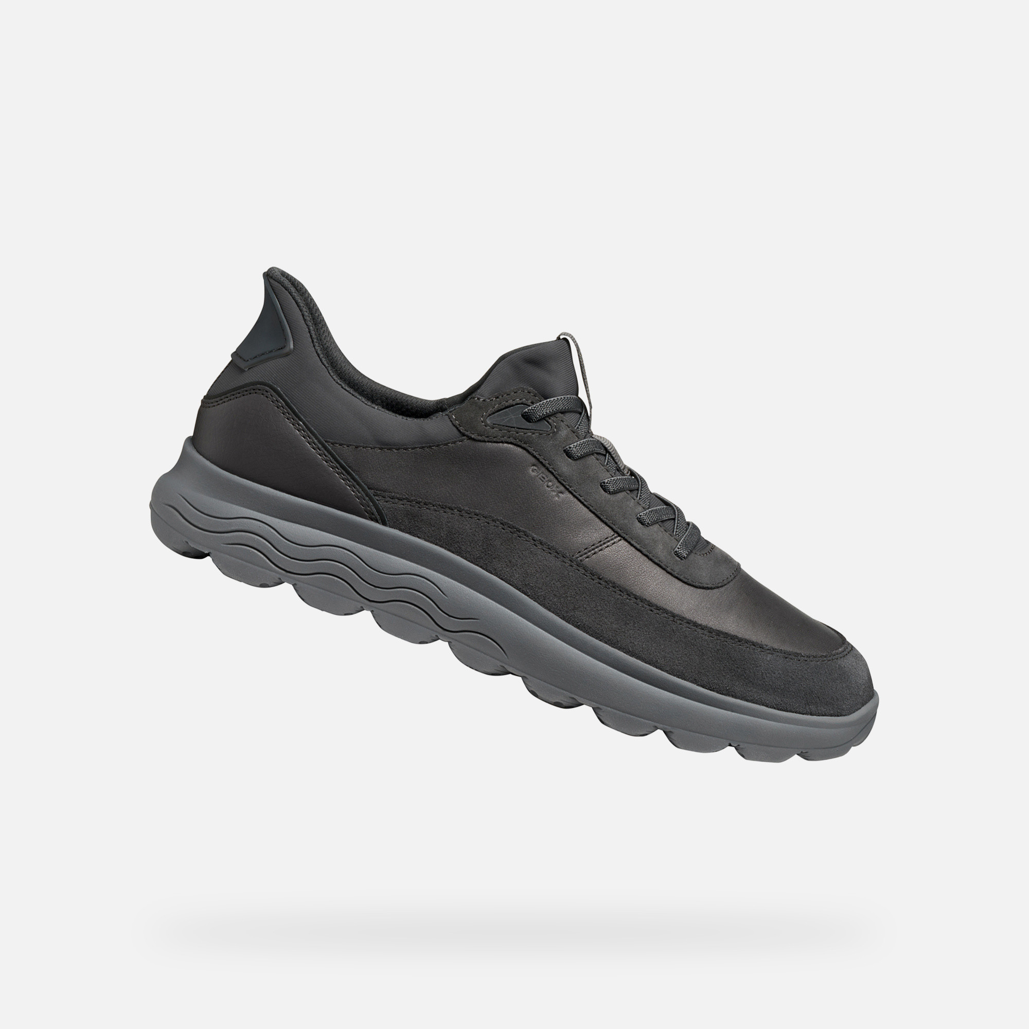 Dark grey mens sneakers Geox Spherica Plus - Mens