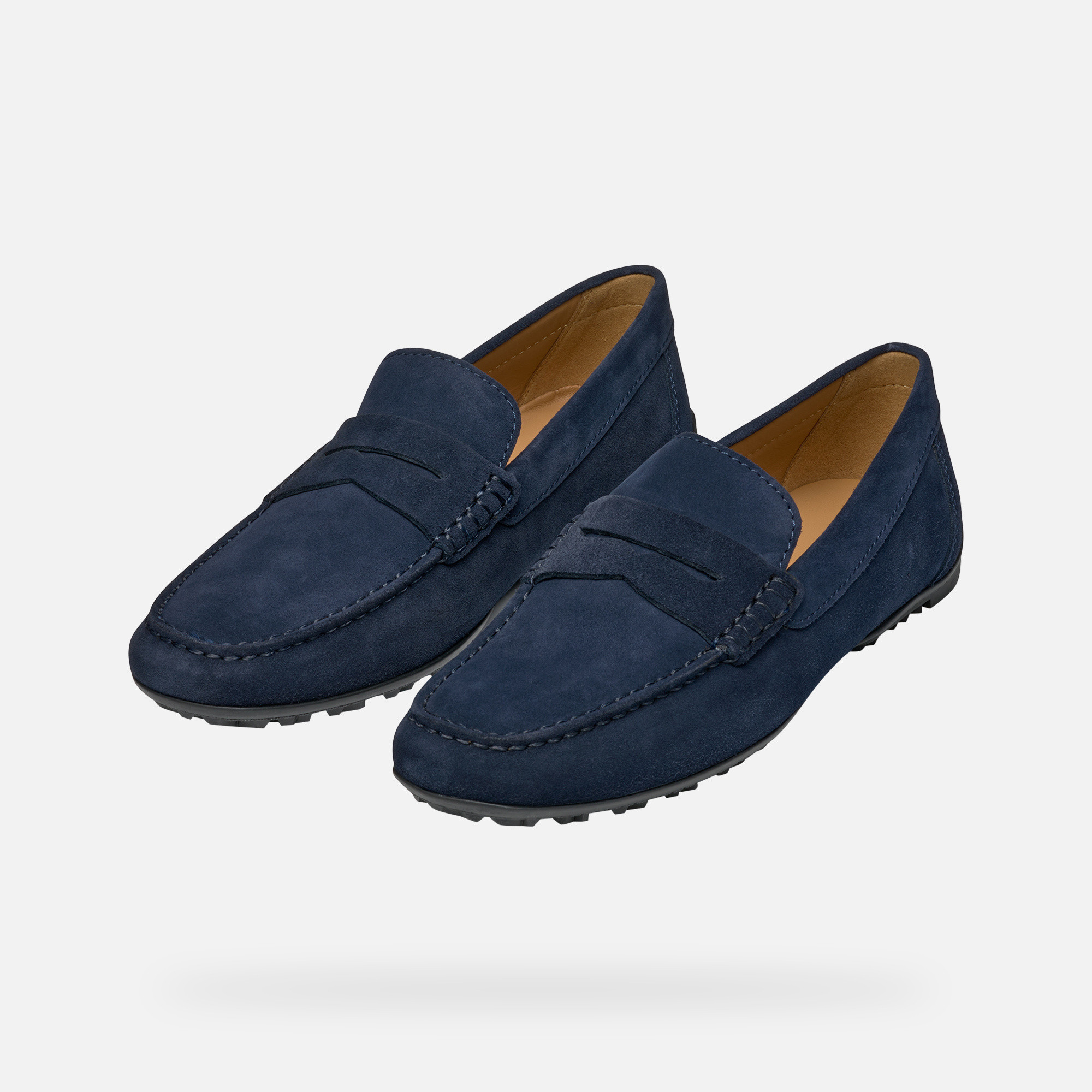 Dark blue men&#039;s moccasins Geox Kosmopolis + Grip - Men&#039;s