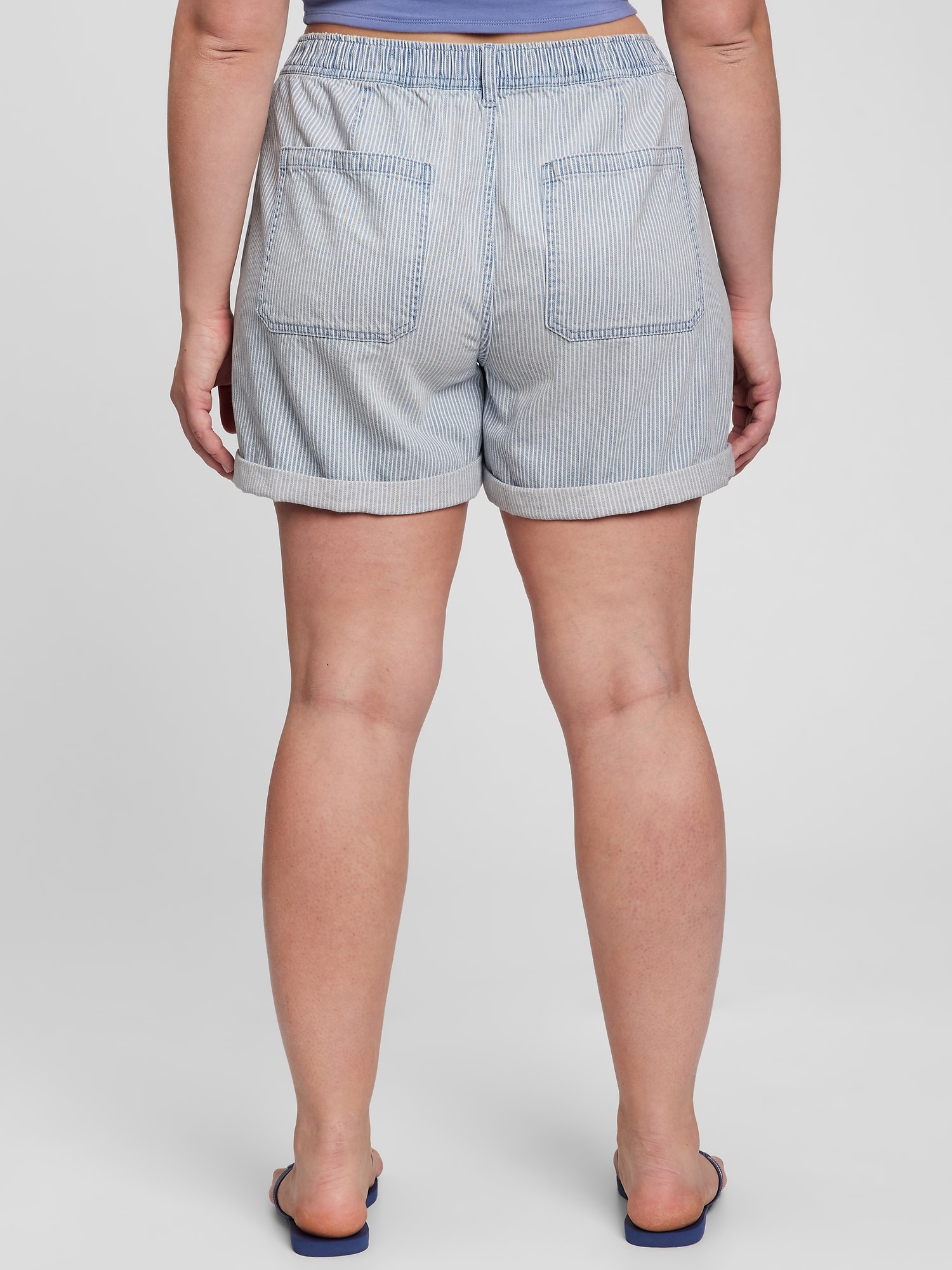 Pantaloni scurti pentru femei GAP - albastru