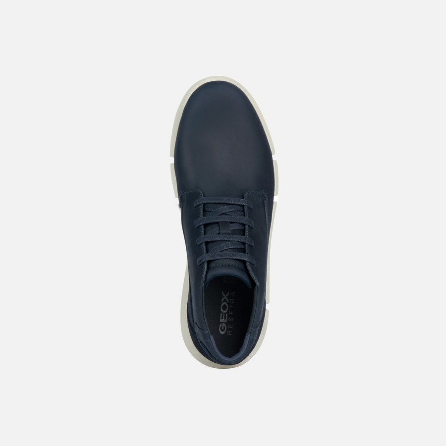 Dark blue men&#039;s ankle boots Geox Adacter H - Men&#039;s