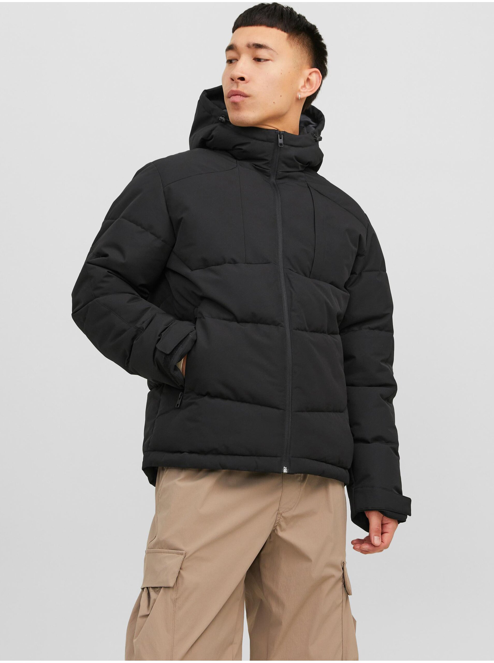 Black Men's Quilted Winter Jack & Jones Otis - Men