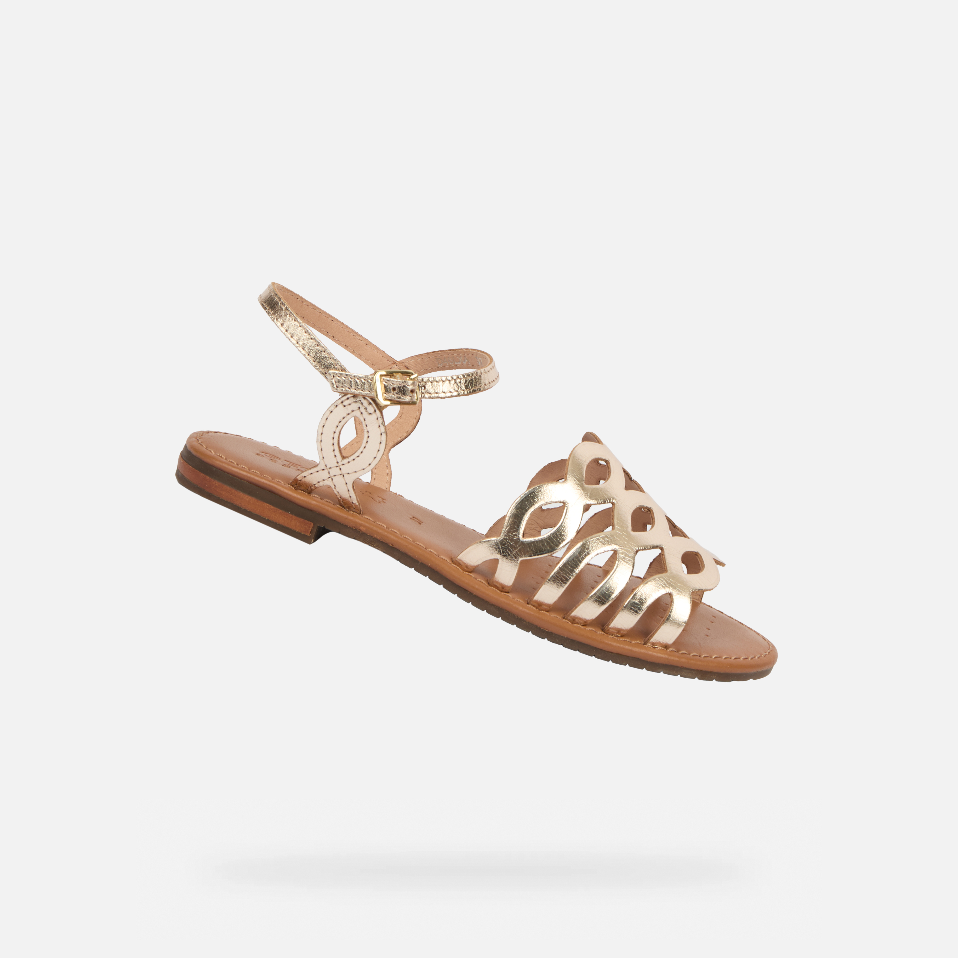 Gold women's sandals Geox Sozy S - Women's