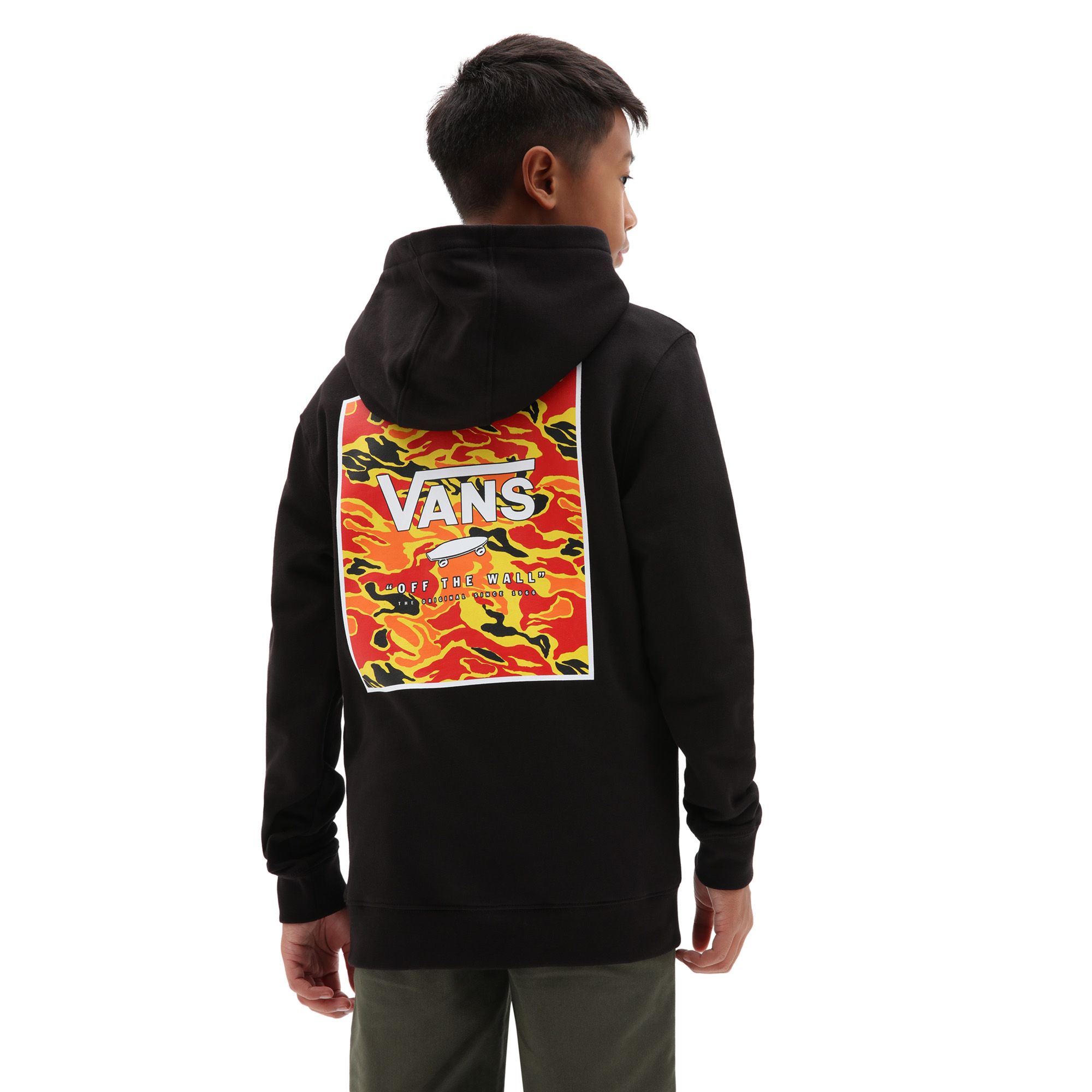 vans flame hoodie