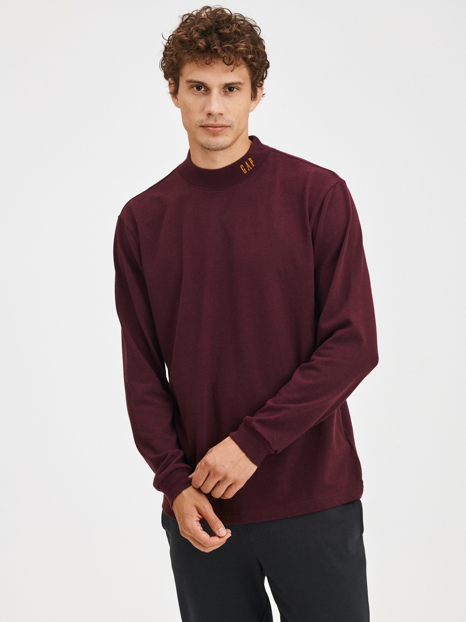 GAP Cotton T-Shirt Logo Mock - Men