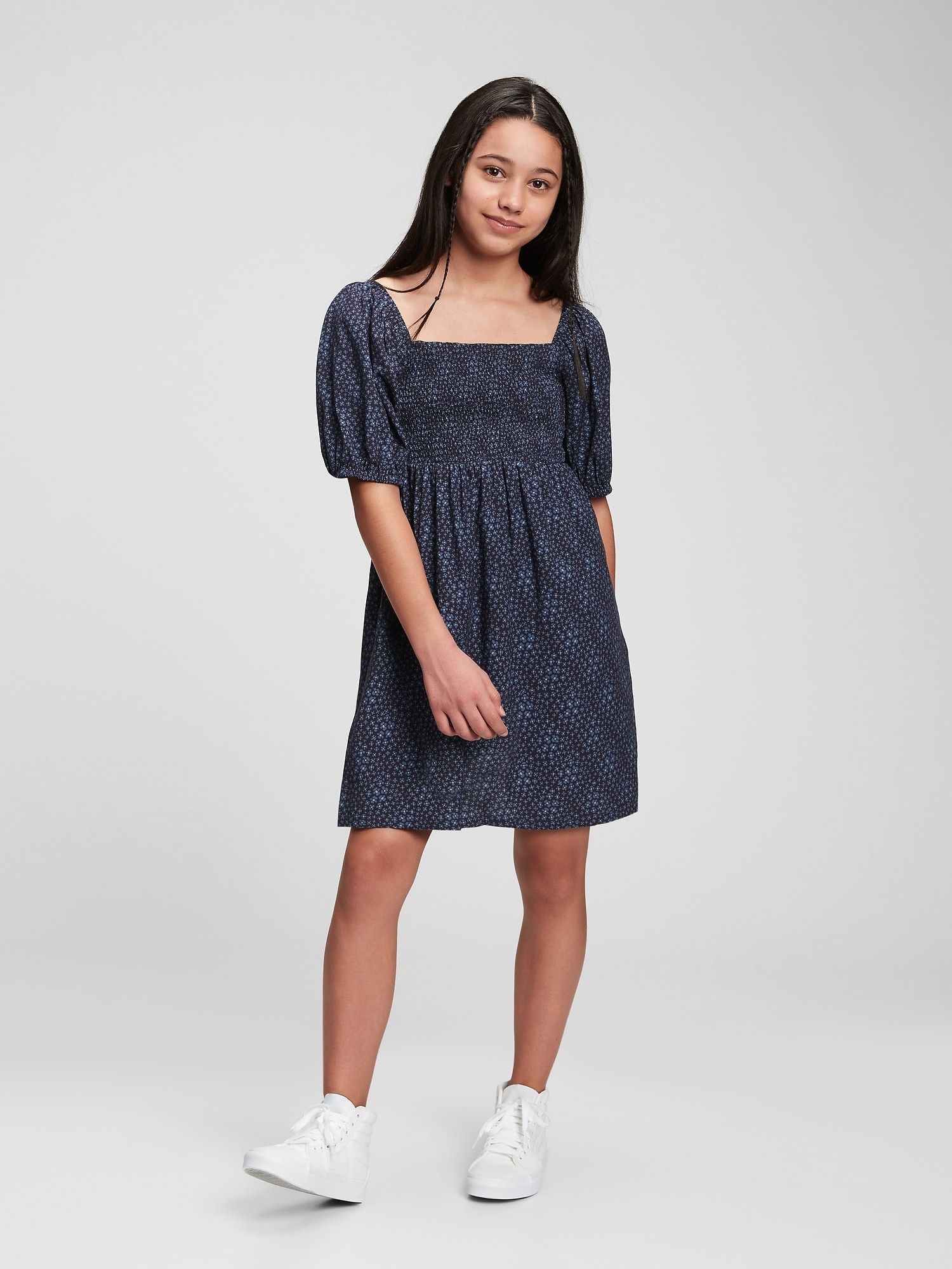 GAP Children's Dress Woven Smocked Dress - Girls