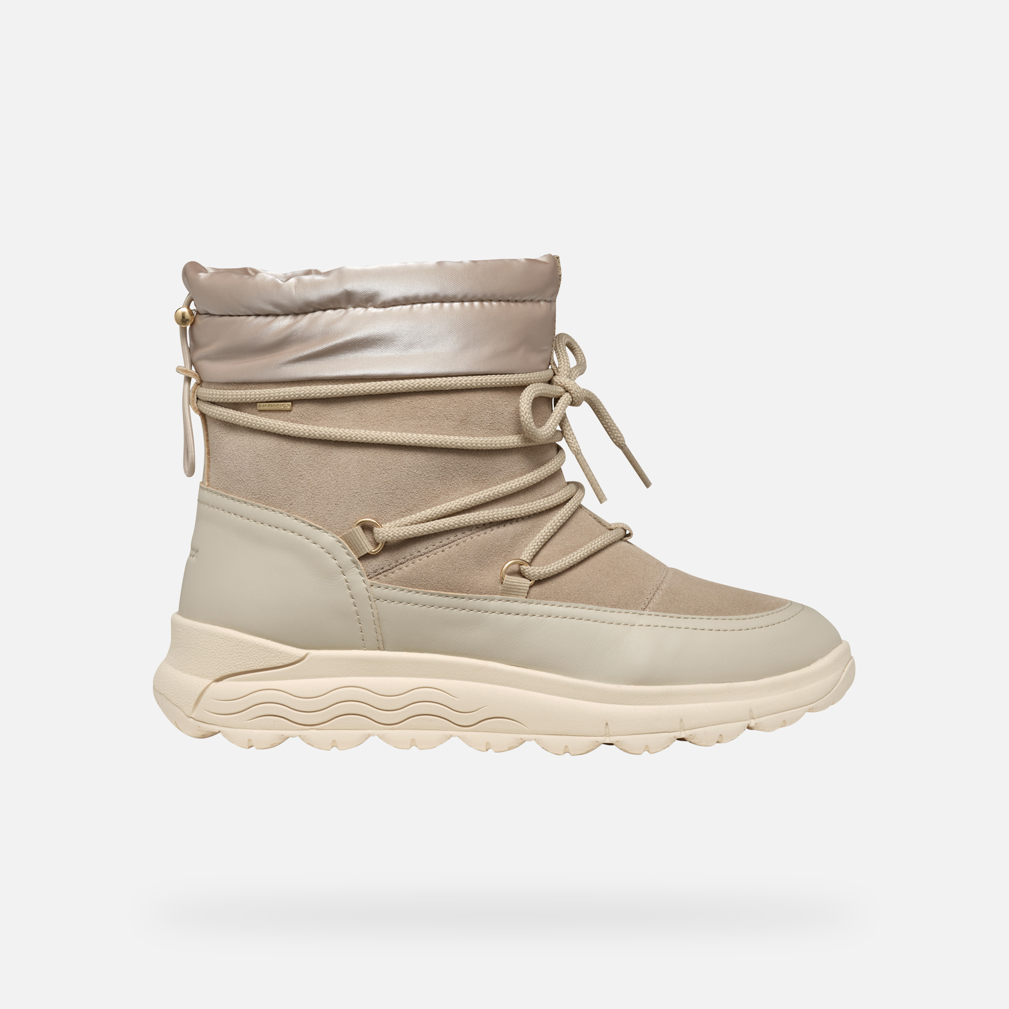 Beige women's ankle boots Geox Spherica 4X4 Abx - Women's