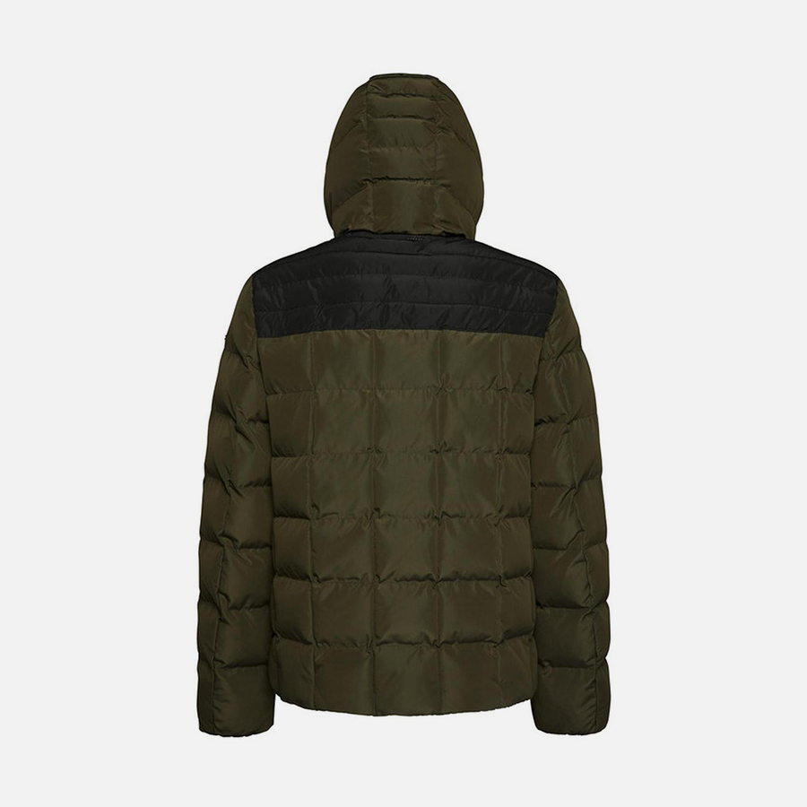 Dark green men&#039;s jacket Geox Magnete Hoojkt - Men