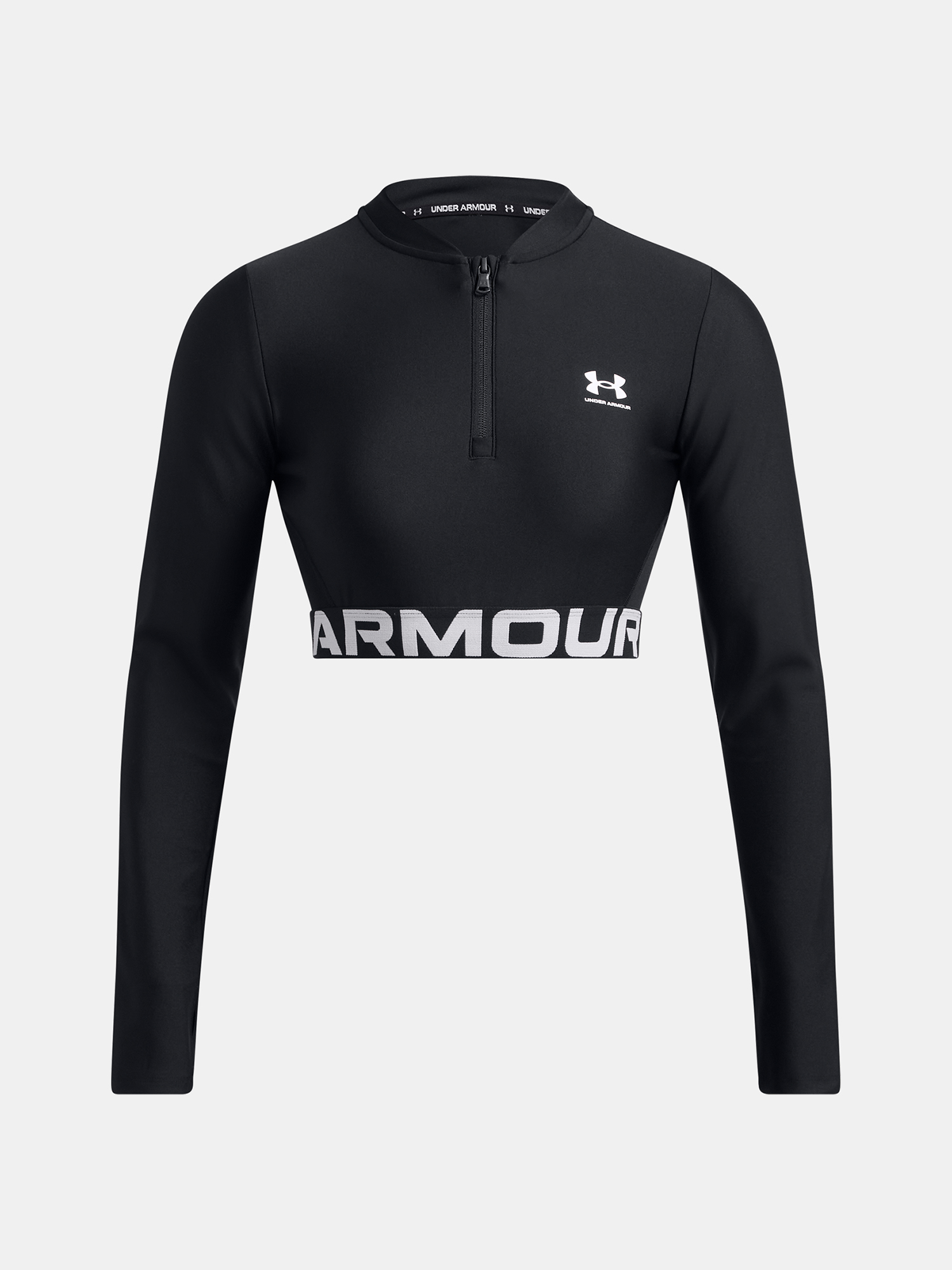 Under Armour Women&#039;s T-shirt HeatGear Rib 1/4 Zip LS - Women