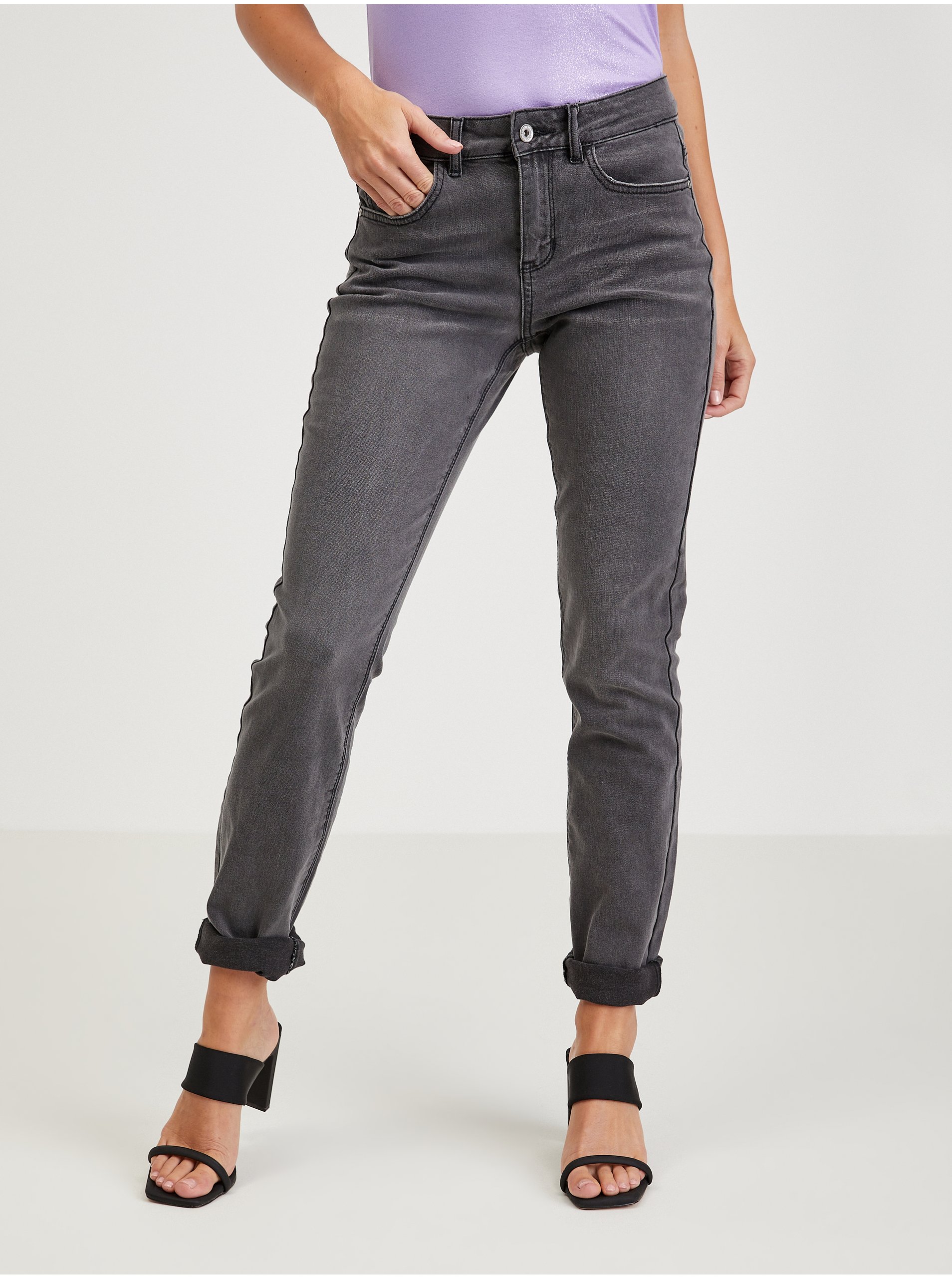 Grey Womens Slim Fit Jeans ORSAY - Women