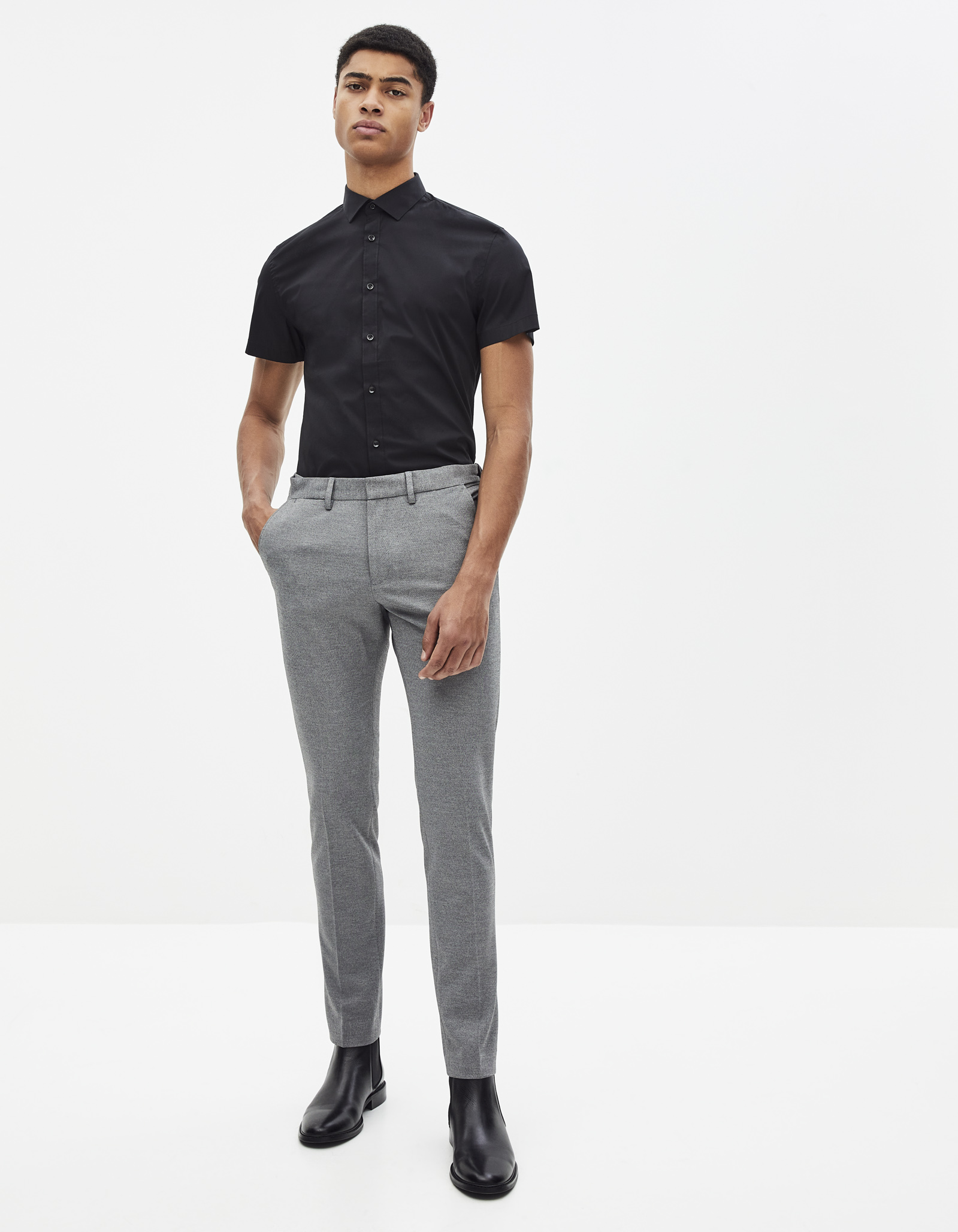 Tricouri cu maneca scurta pentru barbati Celio - negru