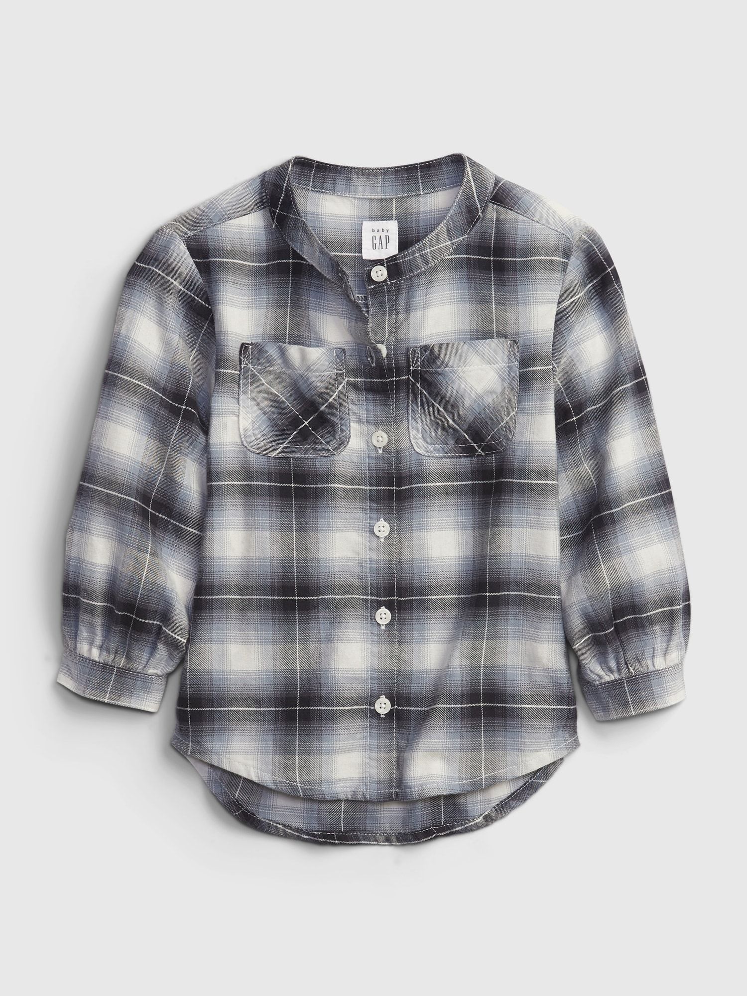 GAP Children's Shirt Oversized Flannel Shirt - Girls