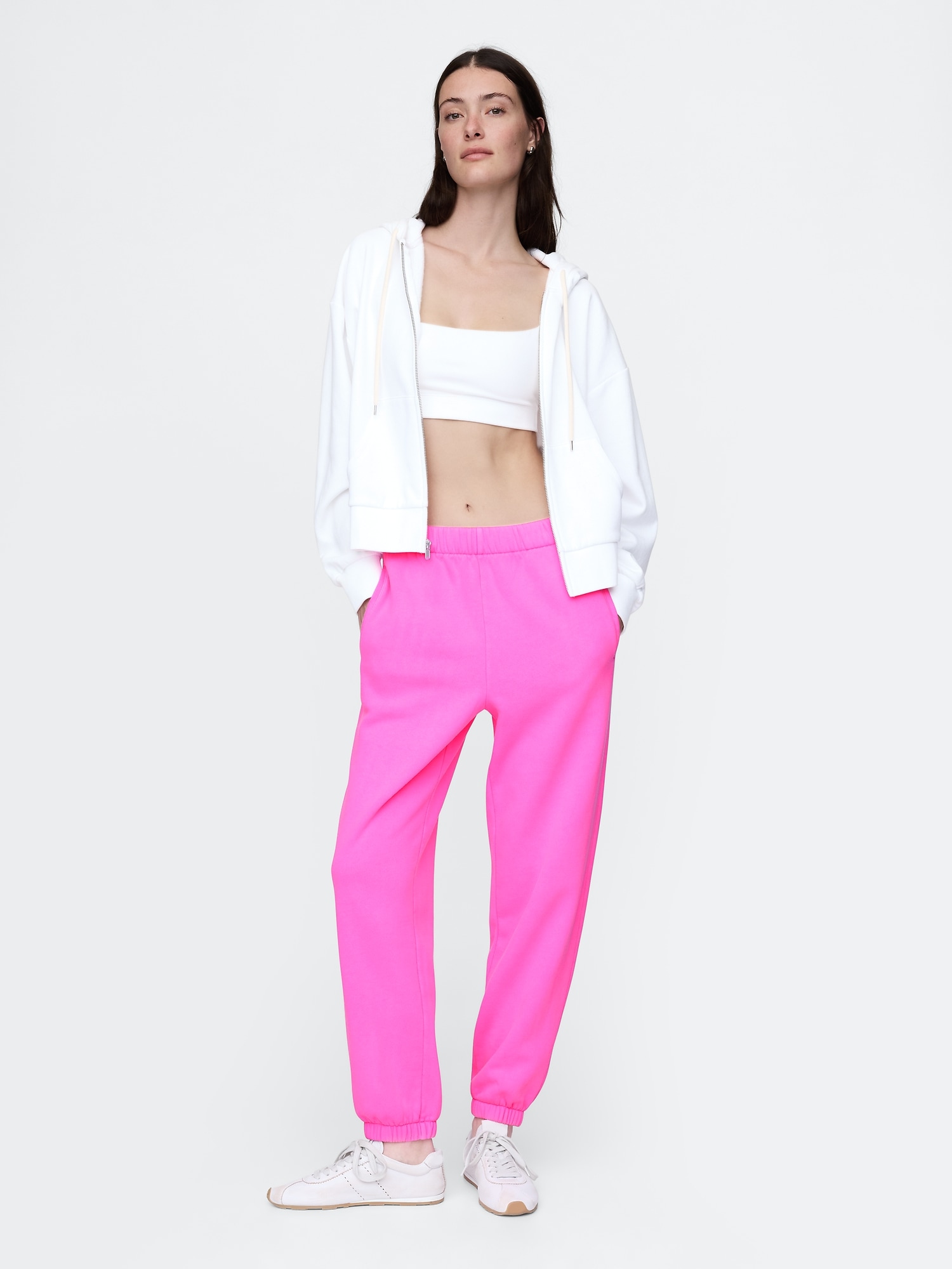 GAP Sweatpants High Rise Boyfriend - Women&#039;s