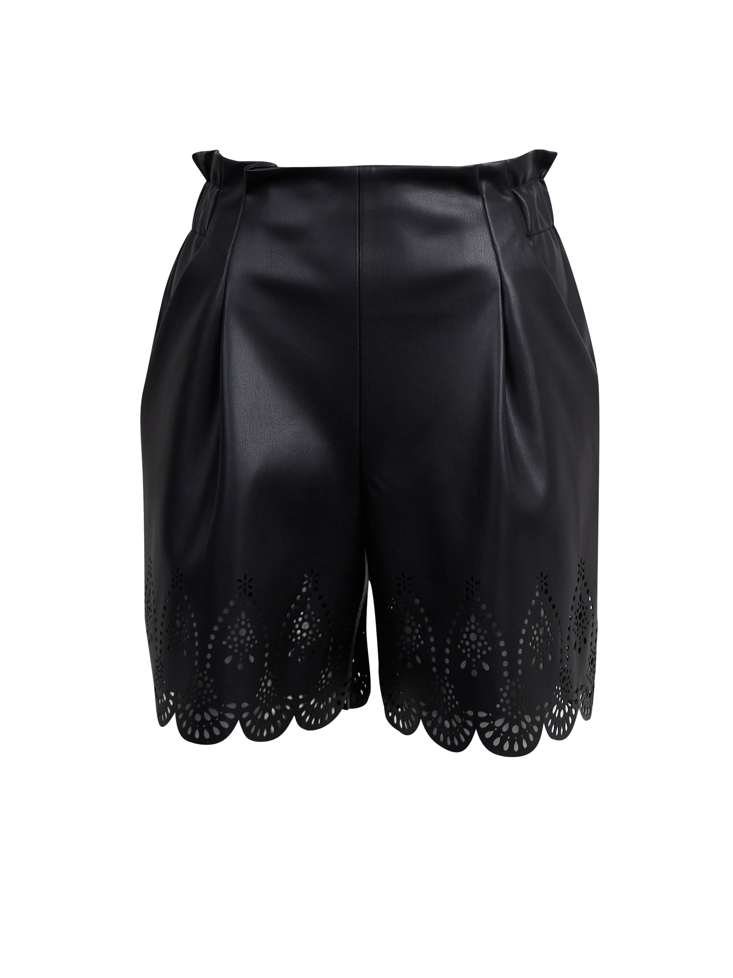 Orsay Black Women&#039;s Faux Leather Shorts - Women&#039;s