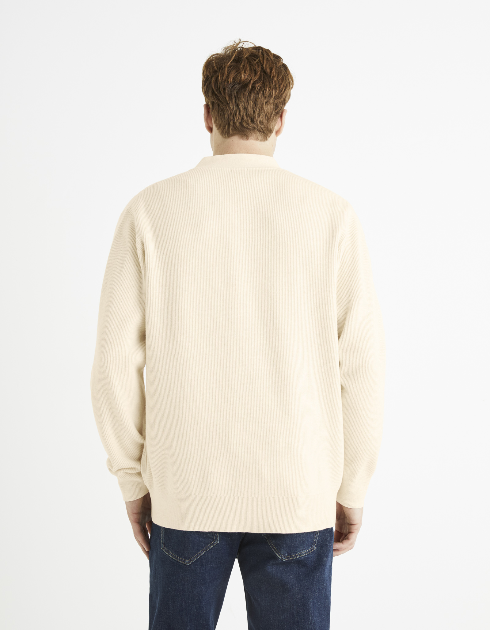 Pulovere pentru barbati Celio - crem