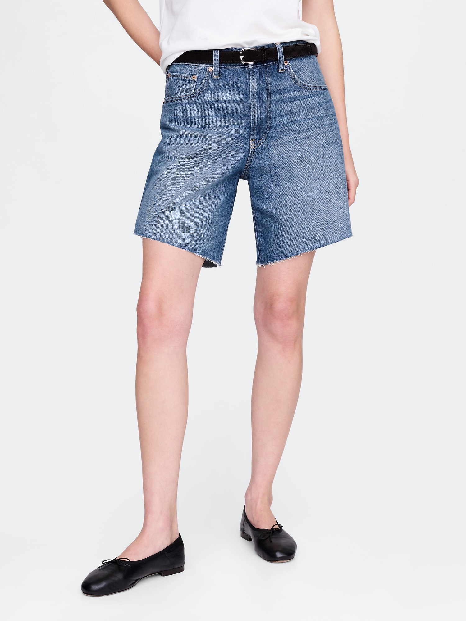 GAP Denim shorts Loose Bermuda - Women&#039;s