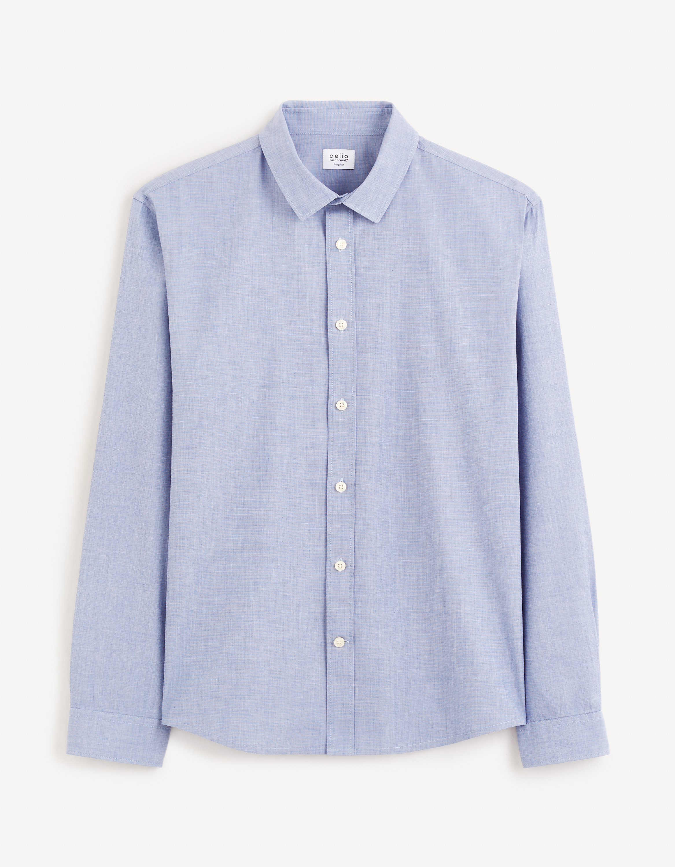 Camasi casual pentru barbati Celio - albastru deschis