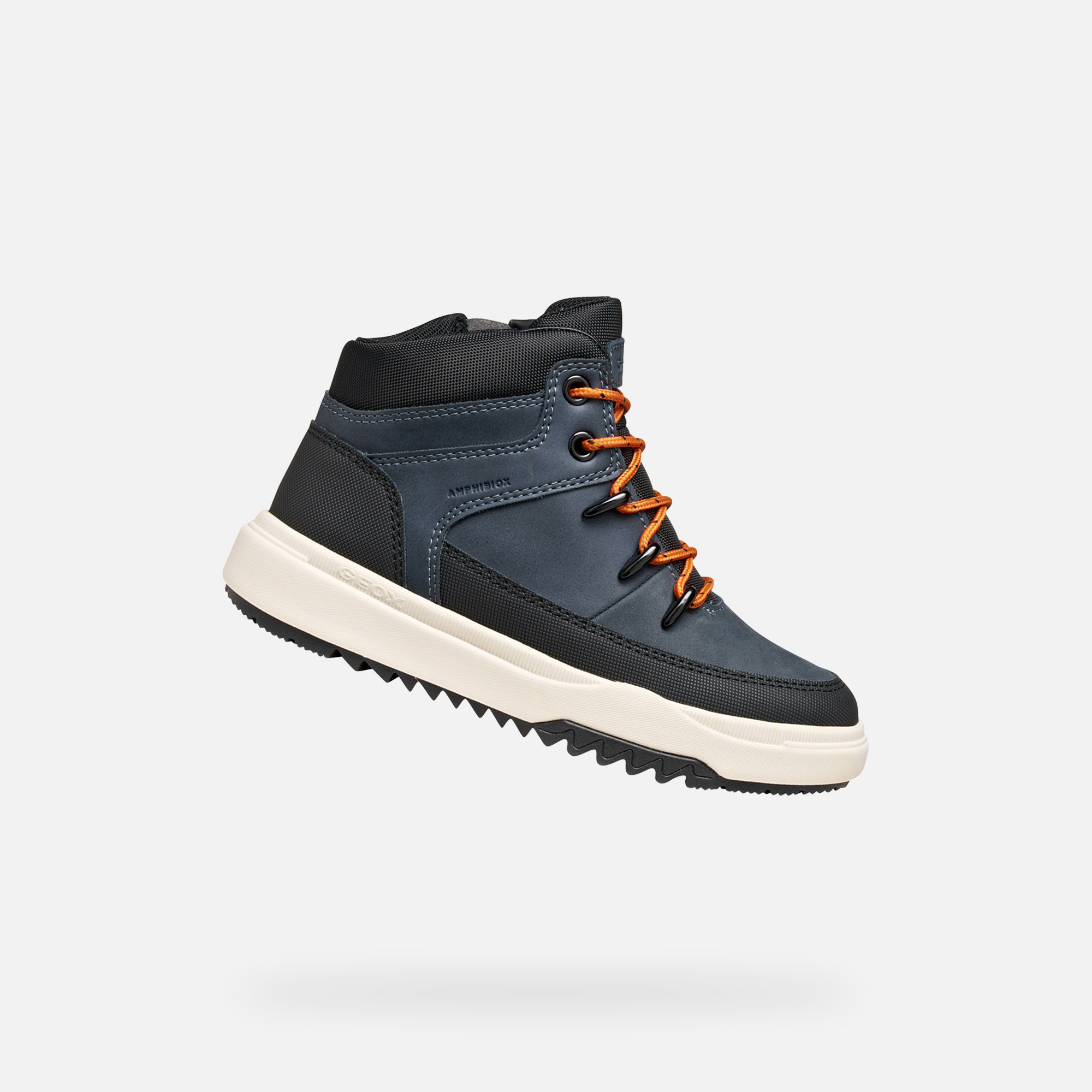 Dark Blue Boys Geox Bunshee Sneakers - Boys