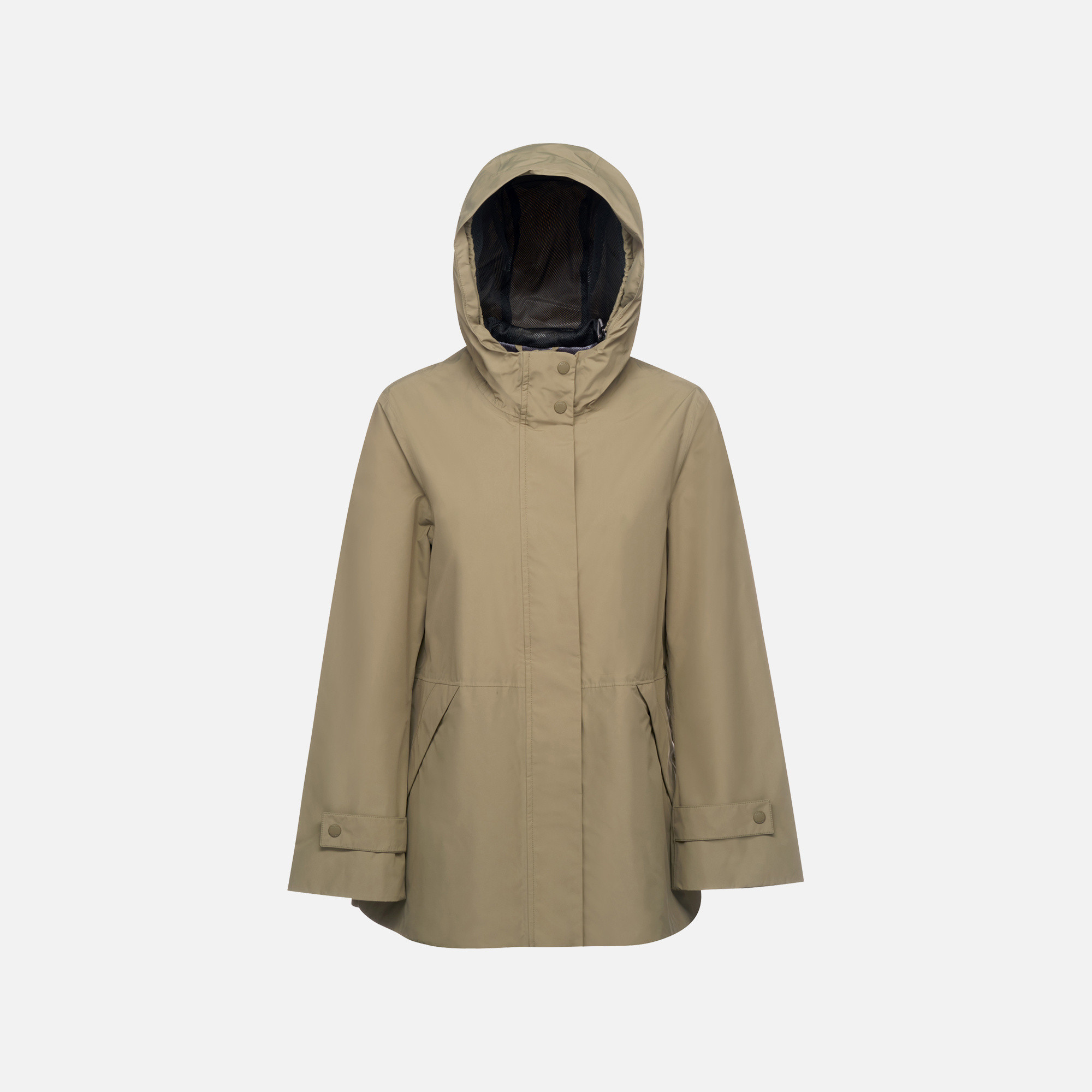 Khaki dámská parka Geox Hoara - Dámské