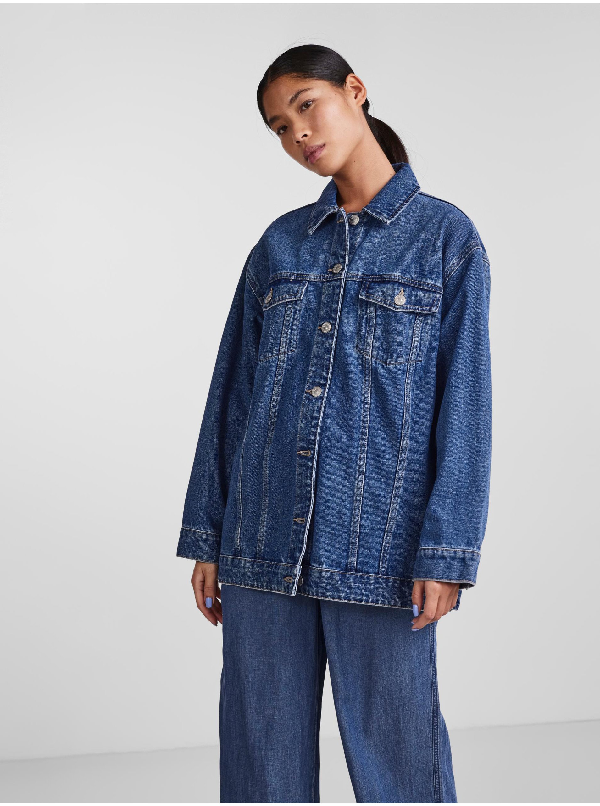 Blue Women's Oversize Denim Jacket Pieces Tika - Women's