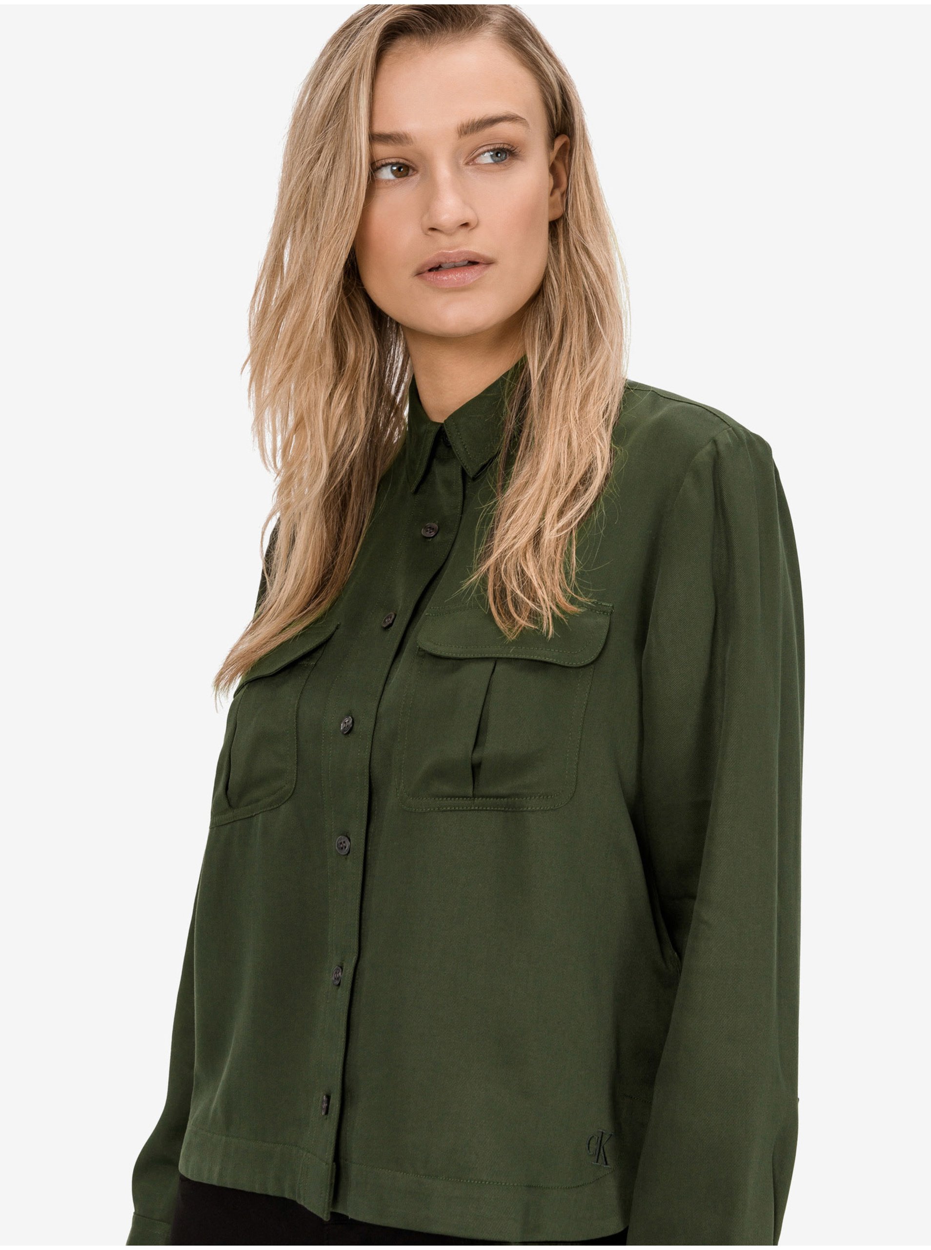 Green Women's Shirt Calvin Klein Jeans Utility - Women