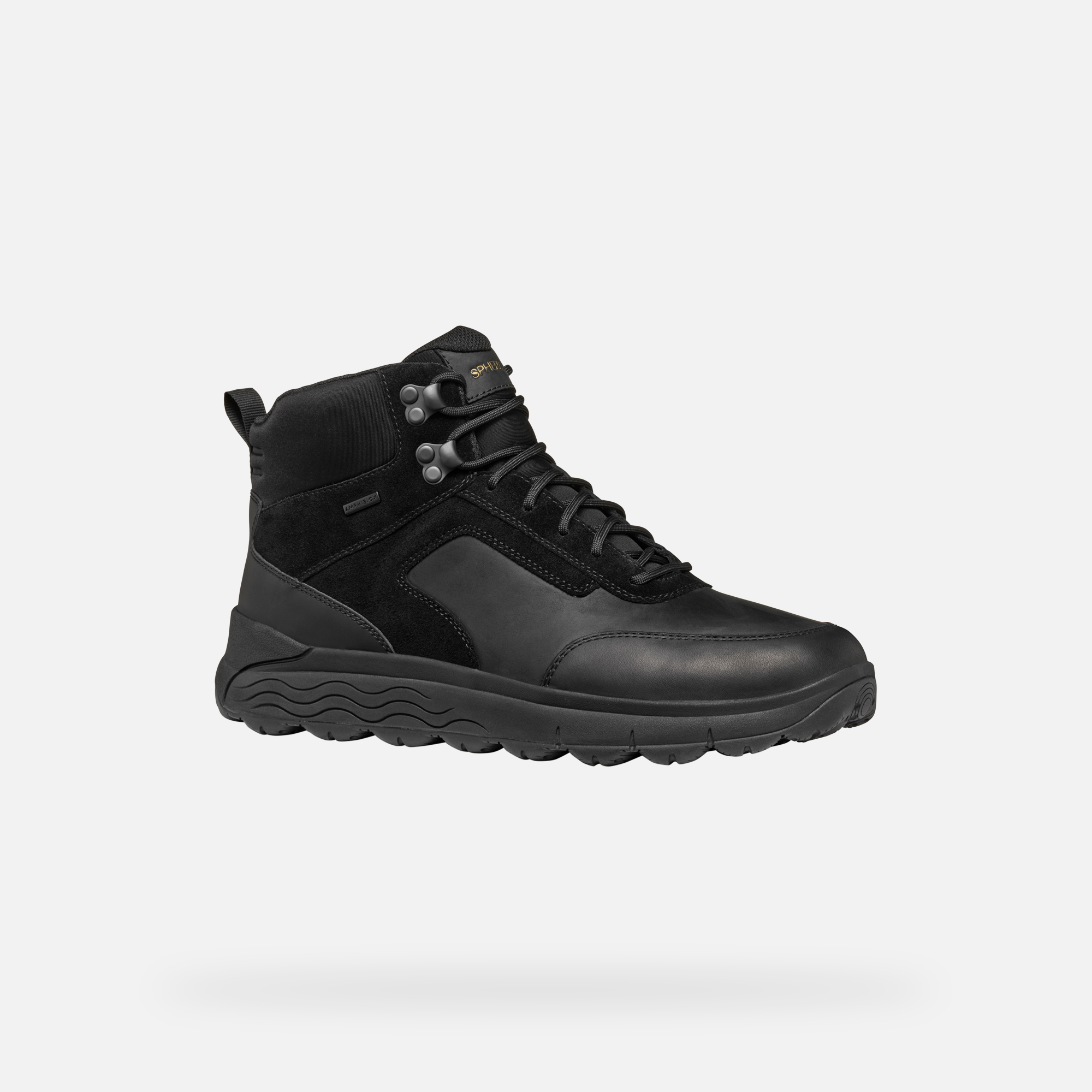 Black men&#039;s ankle boots Geox Spherica 4X4 ABX - Men&#039;s