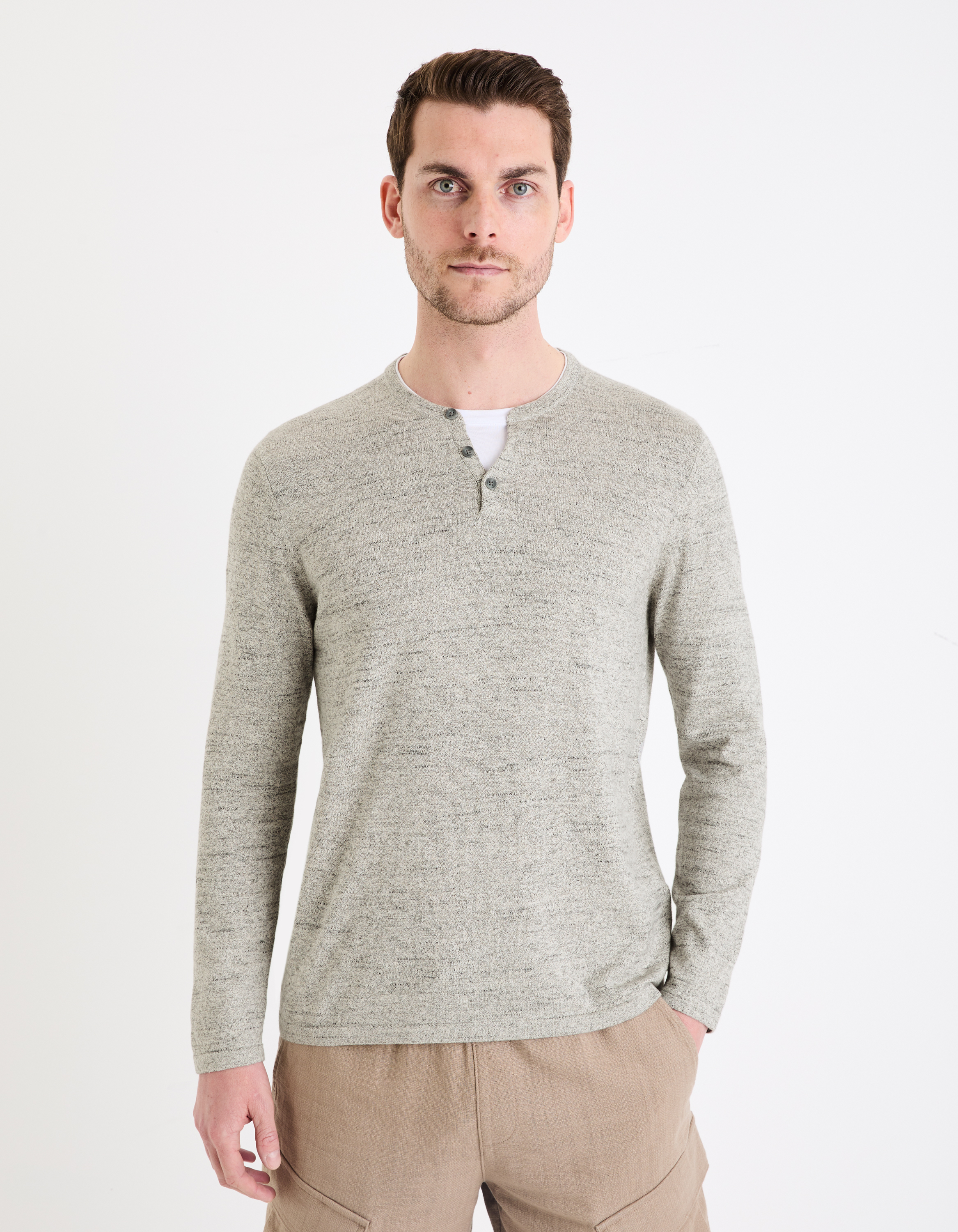 Celio Svetr Henley Gelano - Pánské