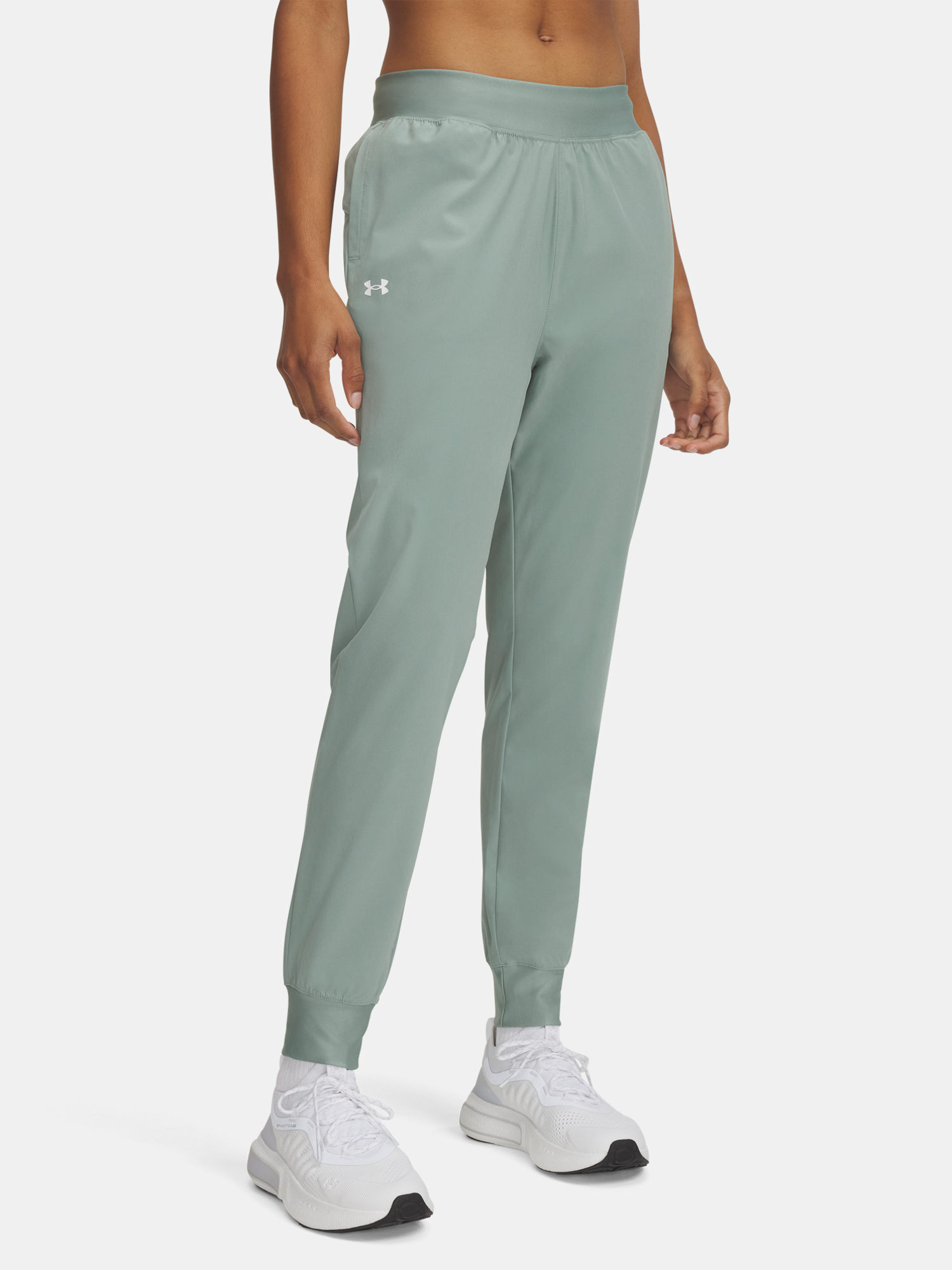 Womens sports pants Under Armour UA Rival Hi Rise Woven Pant - Womens