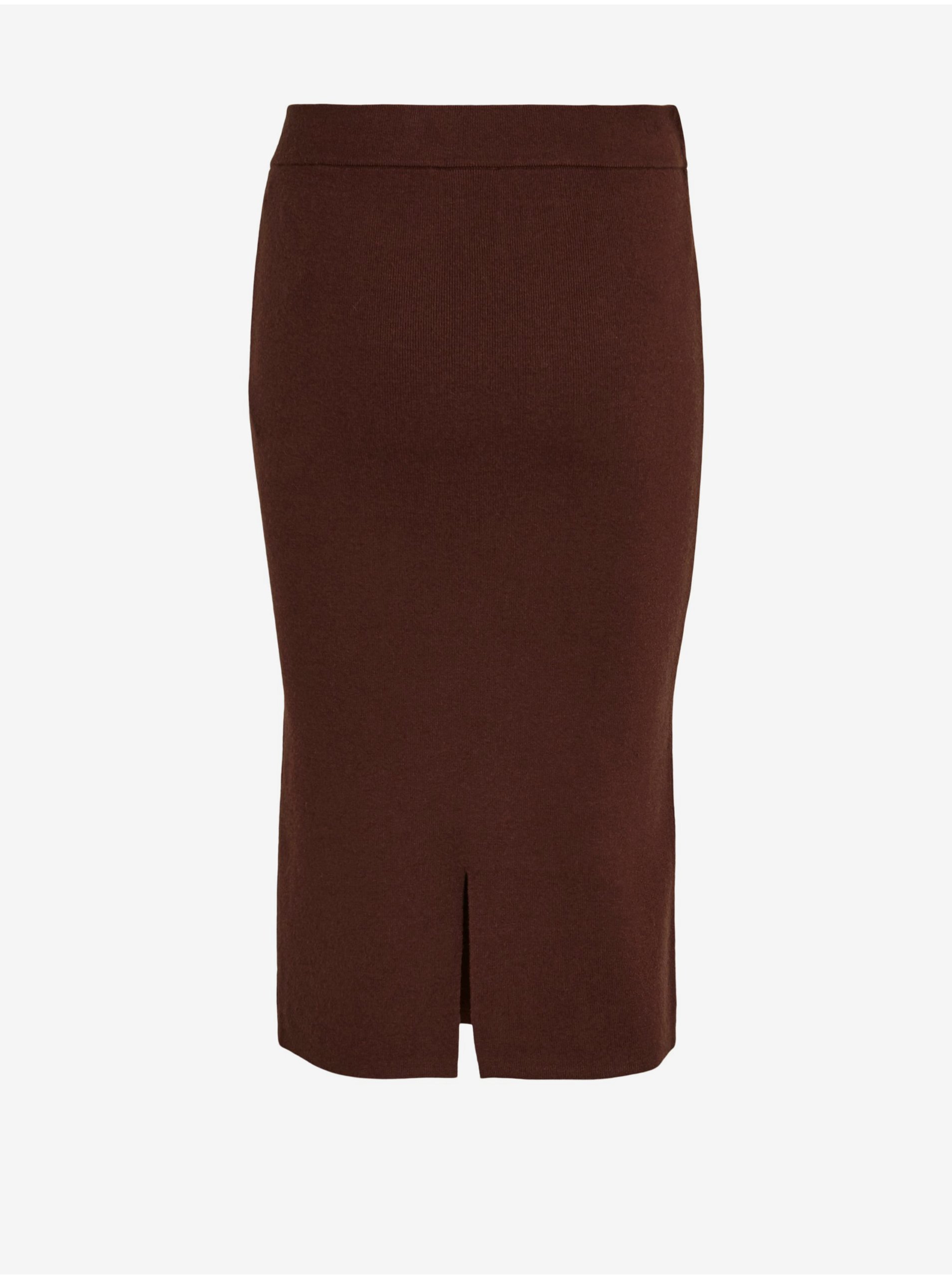 Brown sheath skirt VILA Viveta - Women