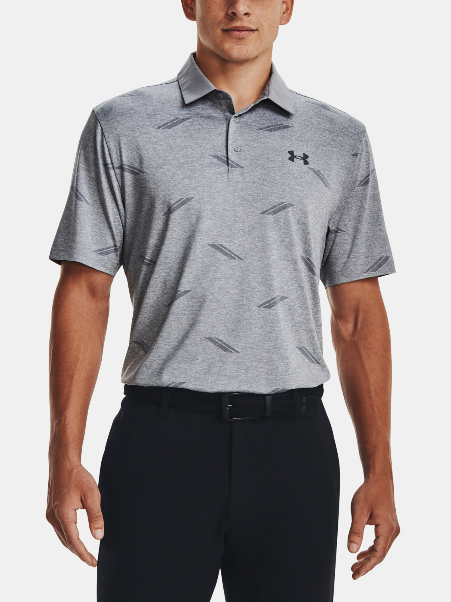 Under Armour T-Shirt UA Playoff Deuces Jacq Polo-GRY - Men