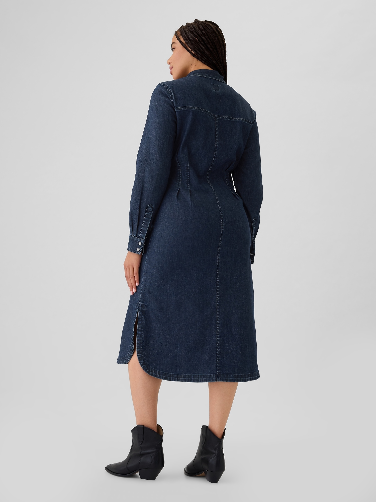 GAP Denim Midi Dress Western - Women's
