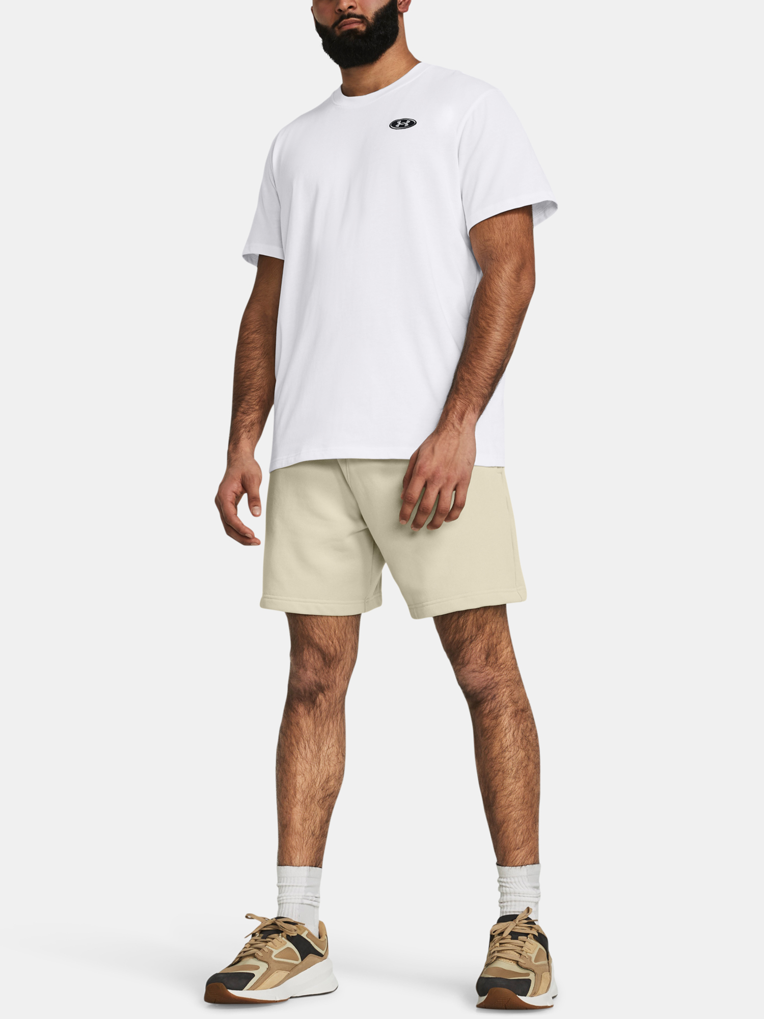 Men&#039;s T-shirt Under Armour UA HW LC PATCH SS-WHT - Men&#039;s