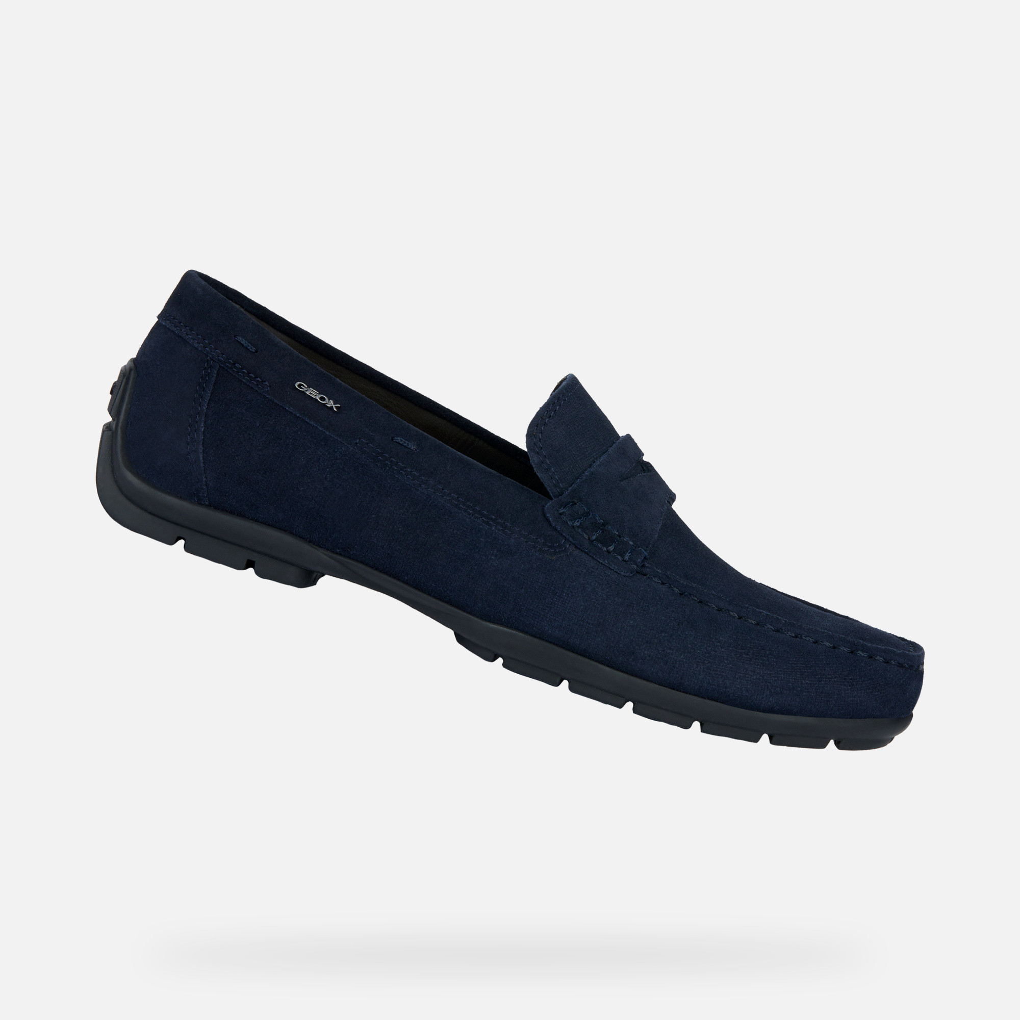 Dark blue mens loafers Geox Moner 2Fit - Men