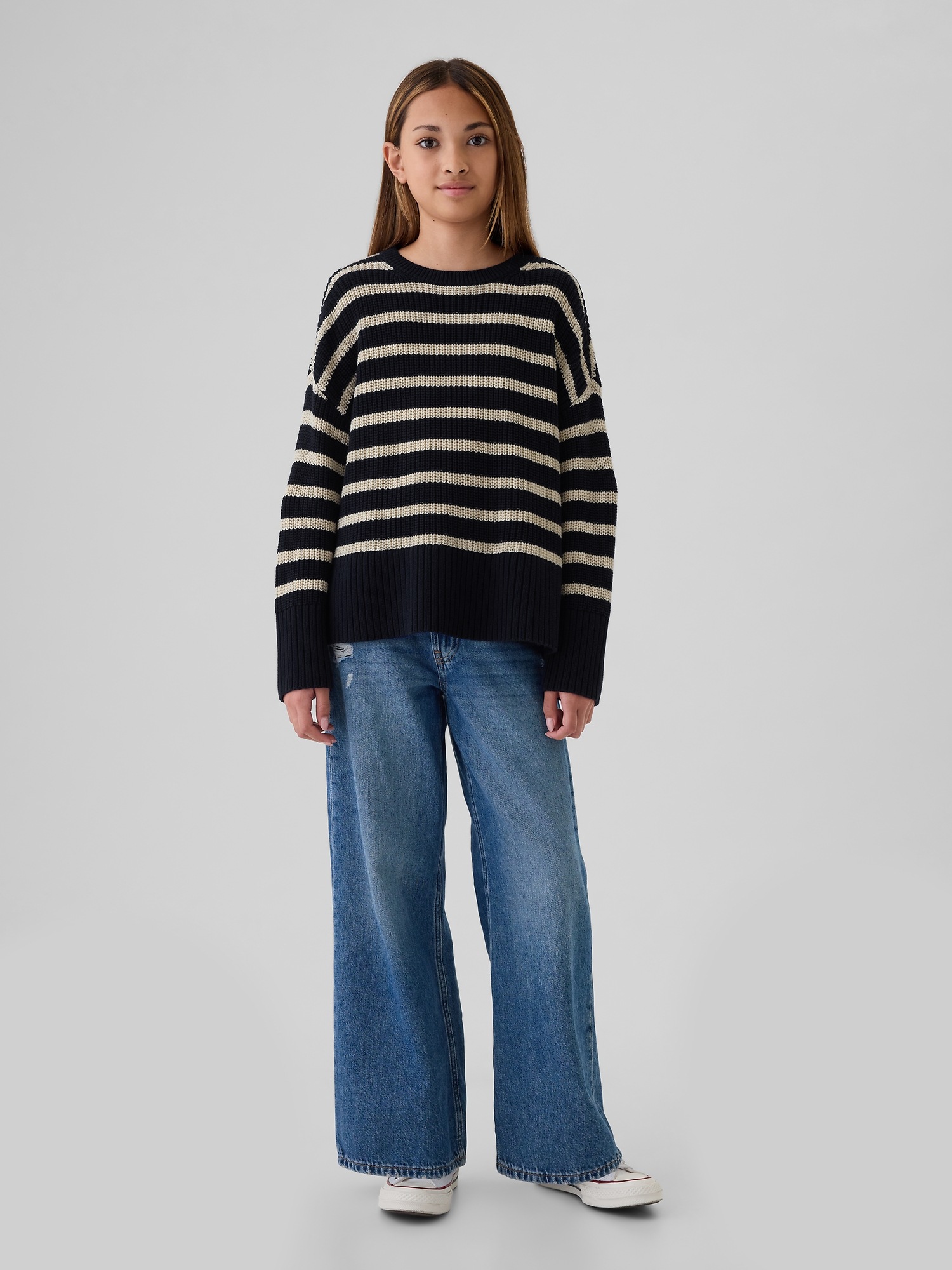 GAP Children's oversize striped sweater - Girls