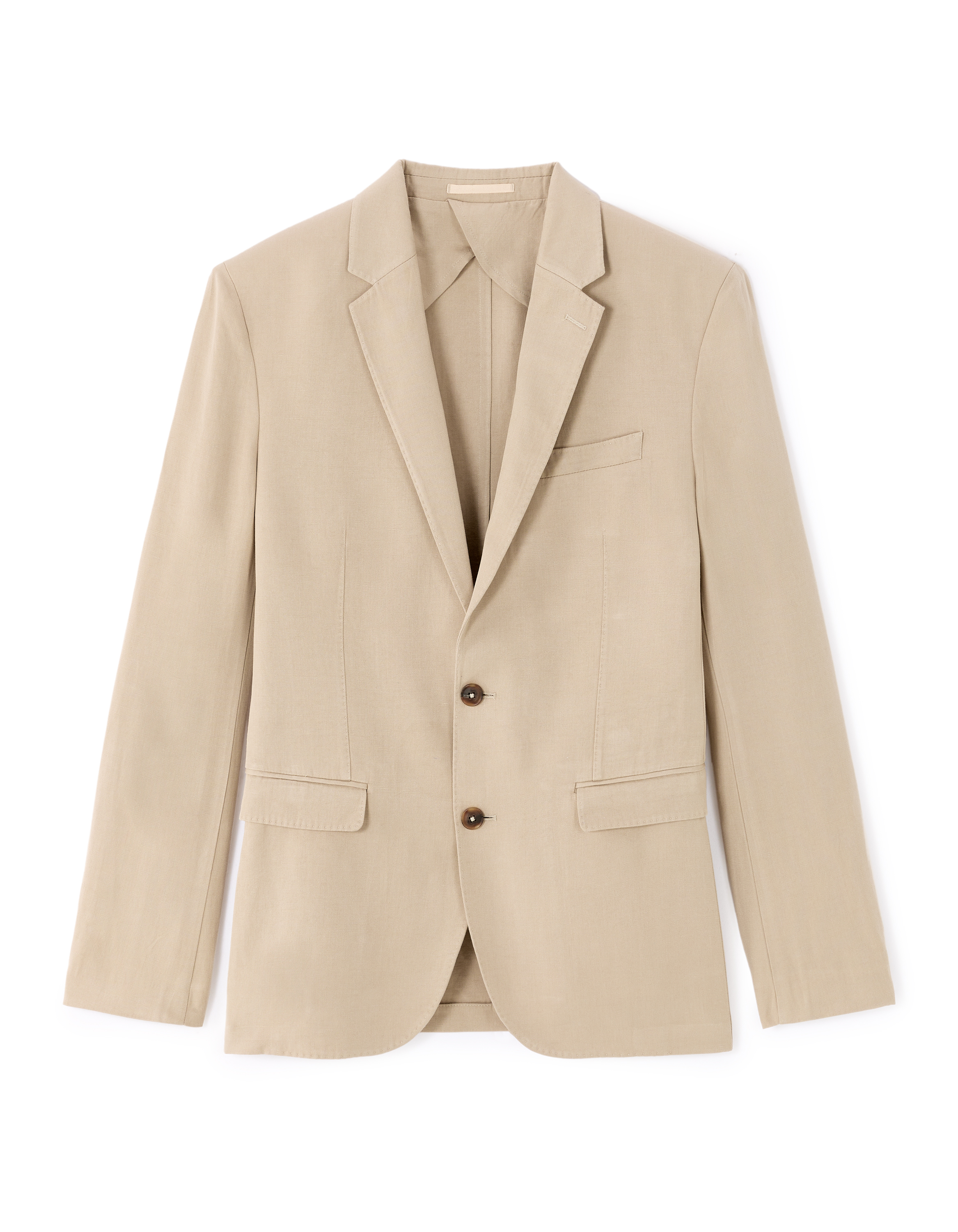 Béžové lněné sako