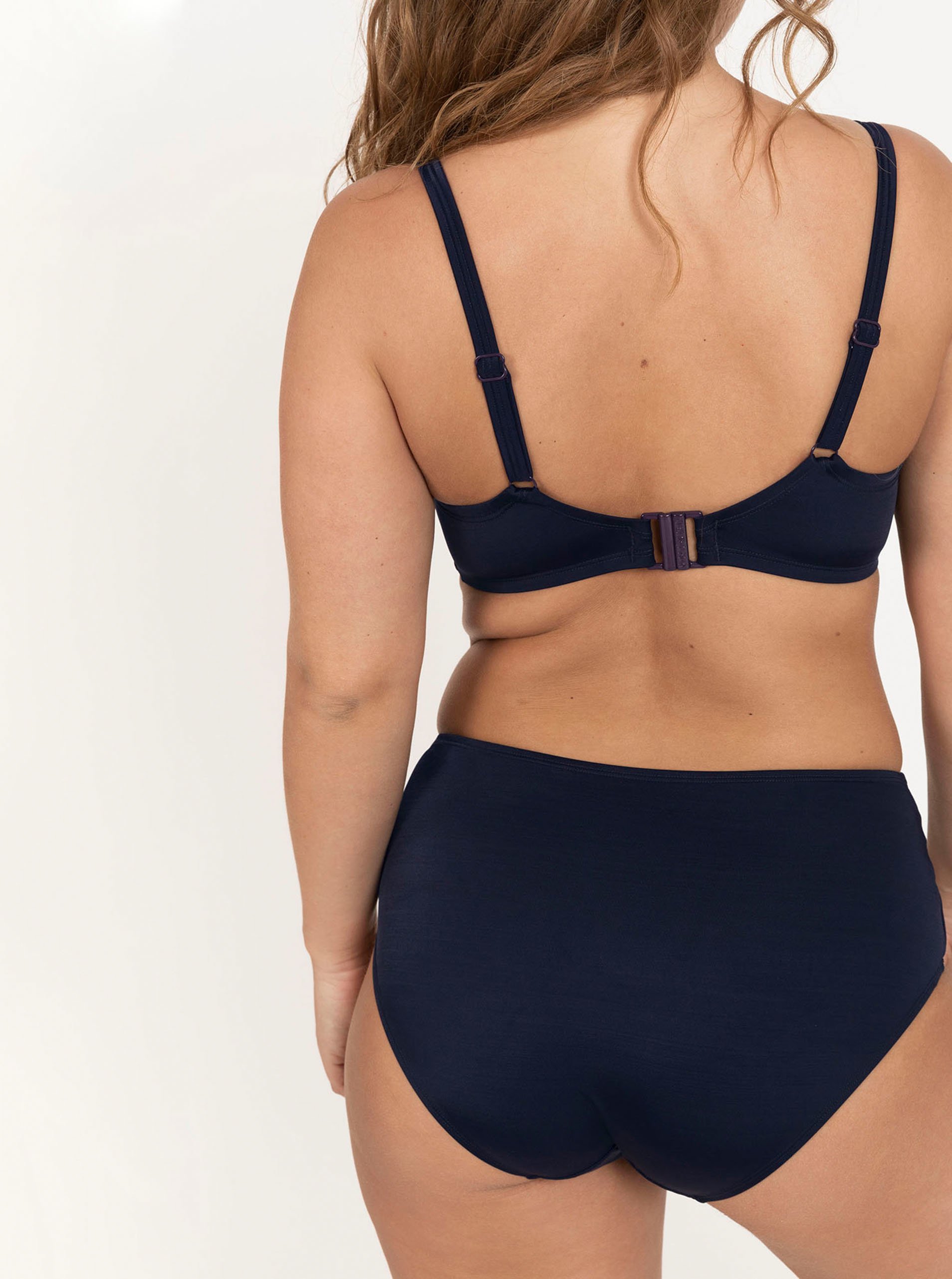 Dark blue swimsuit top DORINA - Women