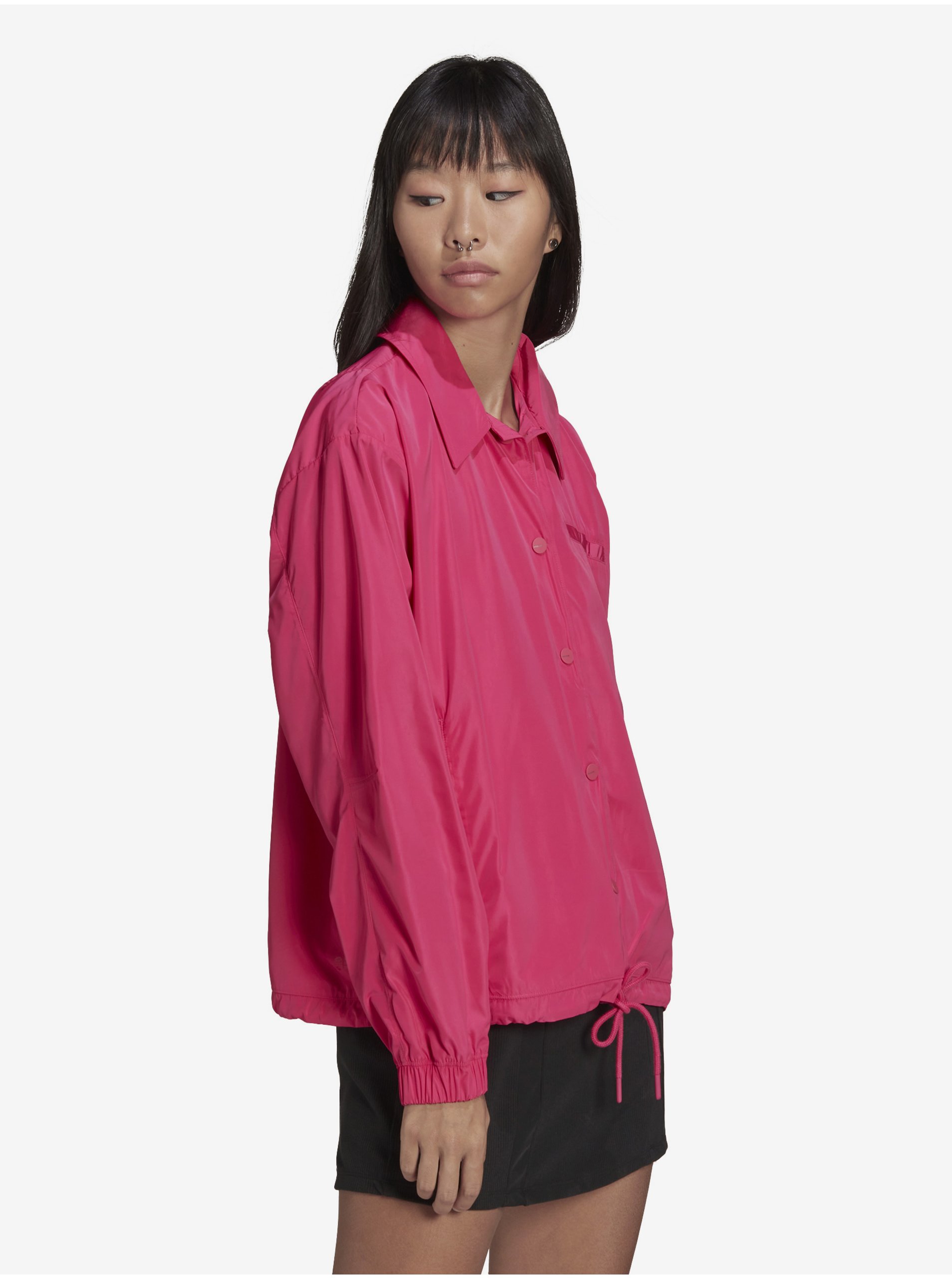 Jachete subtire pentru femei adidas Originals - roz inchis