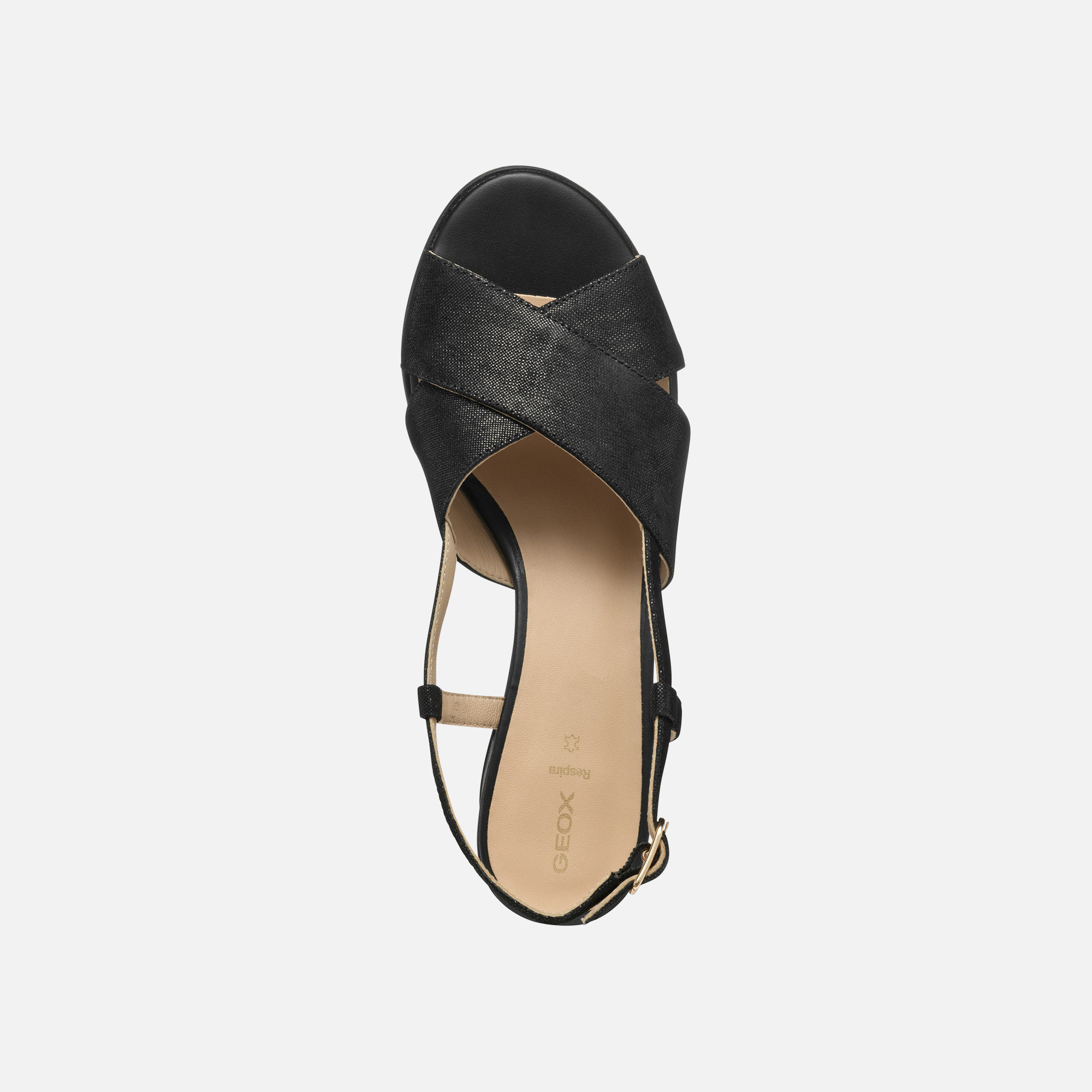 Black women&#039;s sandals Geox Aurely 50 - Women&#039;s